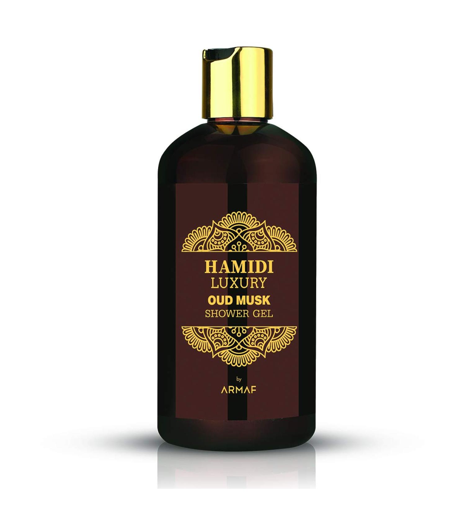 Hamidi Luxury Oud Musk Shower Gel | Shower Gel for Men and Women | Non-Alcoholic | Deep Moisture Body Wash | Oud and Musk Fragrance | 500ML - Buy Online on GoSupps.com