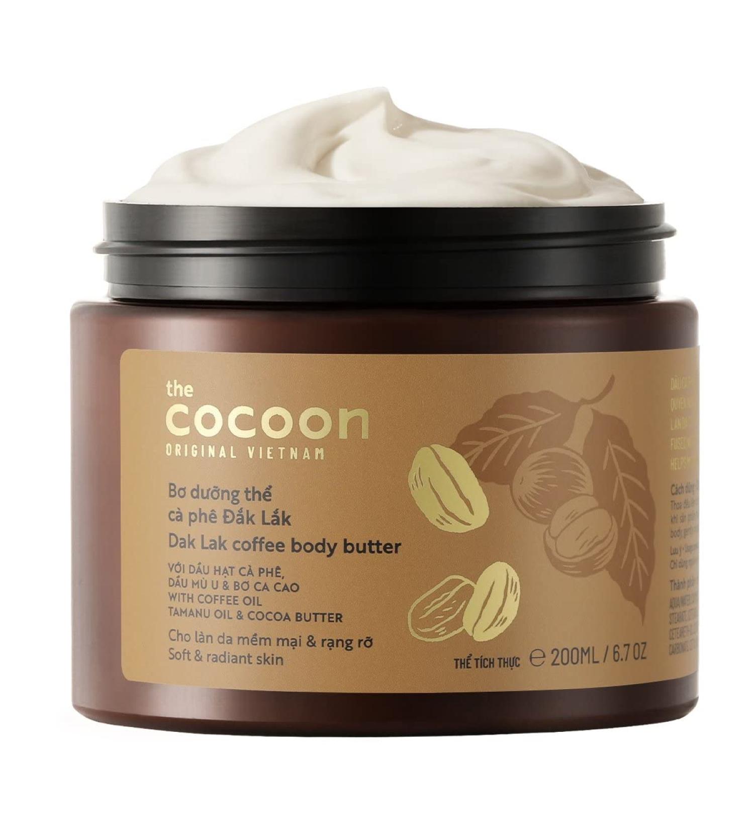 Cocoon Dak Lak Coffee Body Butter - Revitalize Your Skin | 6.76 fl oz | International Shipping Available - Buy Online on GoSupps.com