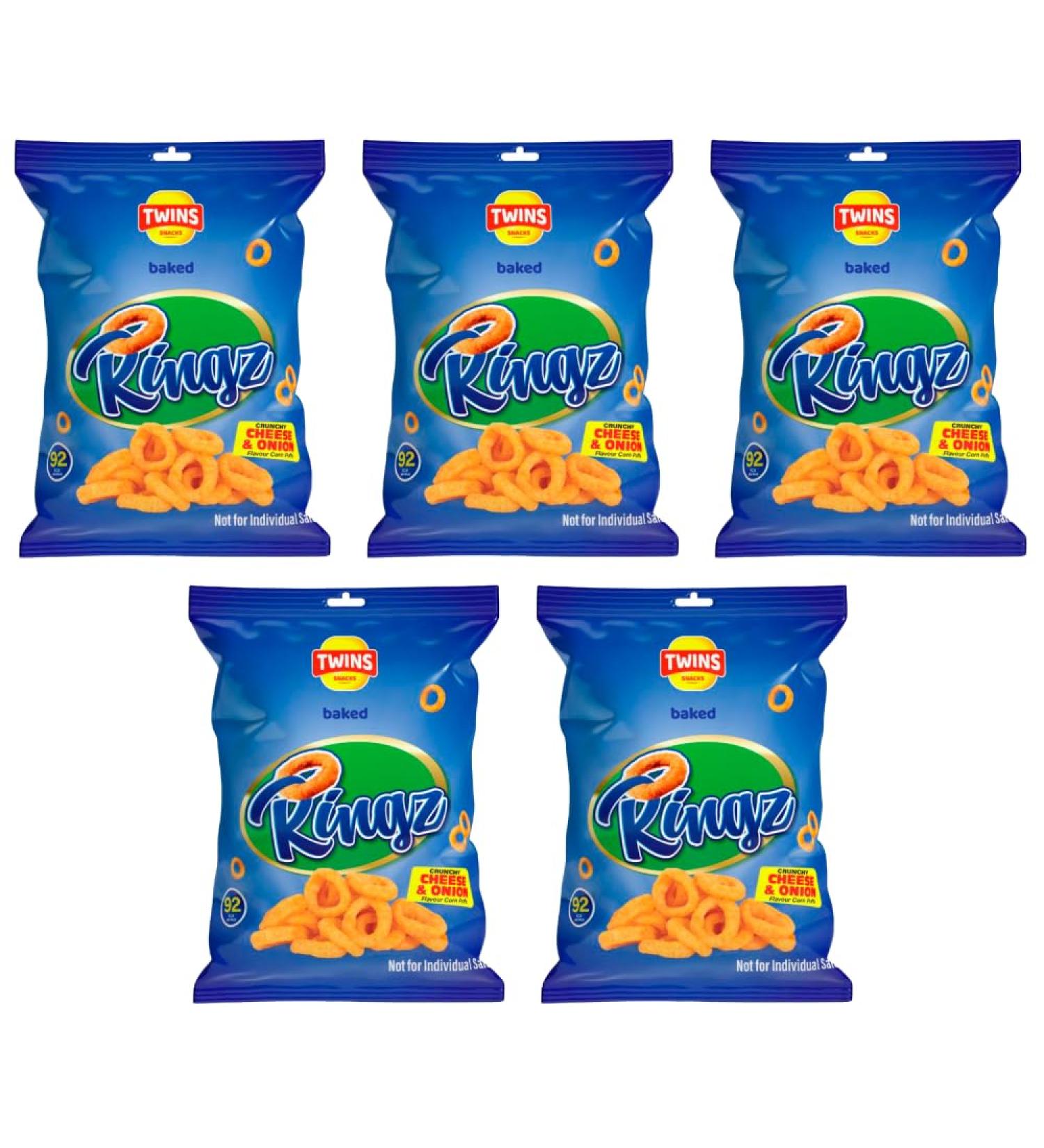 Baked Corn Puffs Suitable for Vegetarians | FabFinds Mug (Cheese & Onion 70g 5 Pack) 58.33 g (Pack of 6)