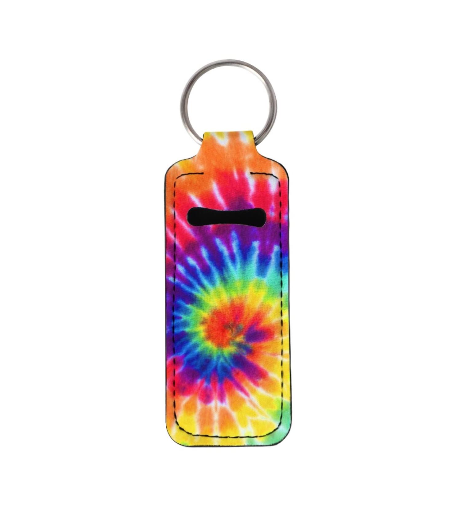 Lip Balm Keyring for Women and Girls Rainbow Tie Dye - Buy Online on GoSupps.com
