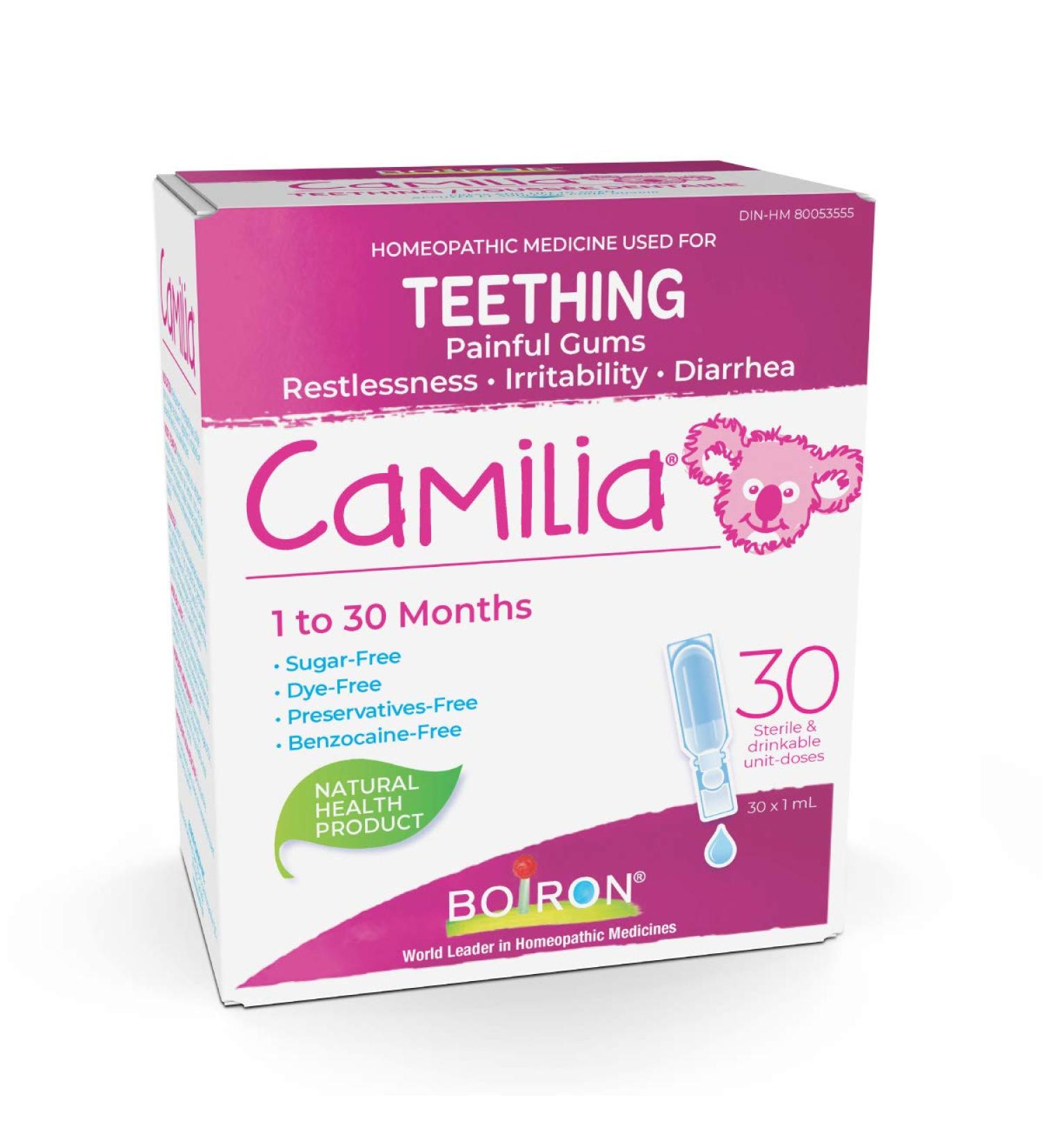 Boiron Camilia Baby Teething Relief Medicine 30 Count (Pack of 1) 30 Dose Teething Relief - Buy Online on GoSupps.com