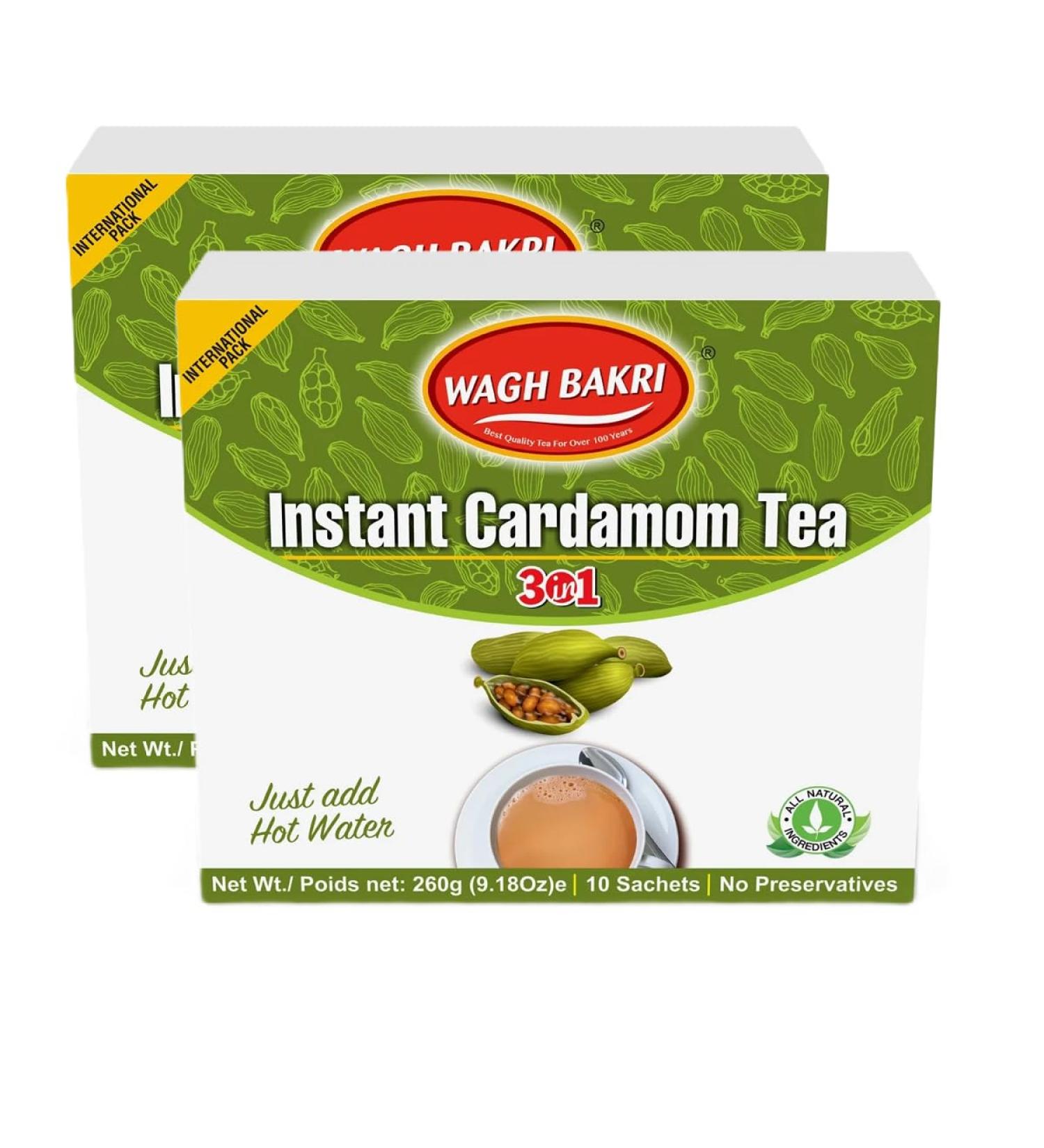 Wagh Bakri Instant Cardamom Chai Tea (Pack of 2) - Buy Online on GoSupps.com