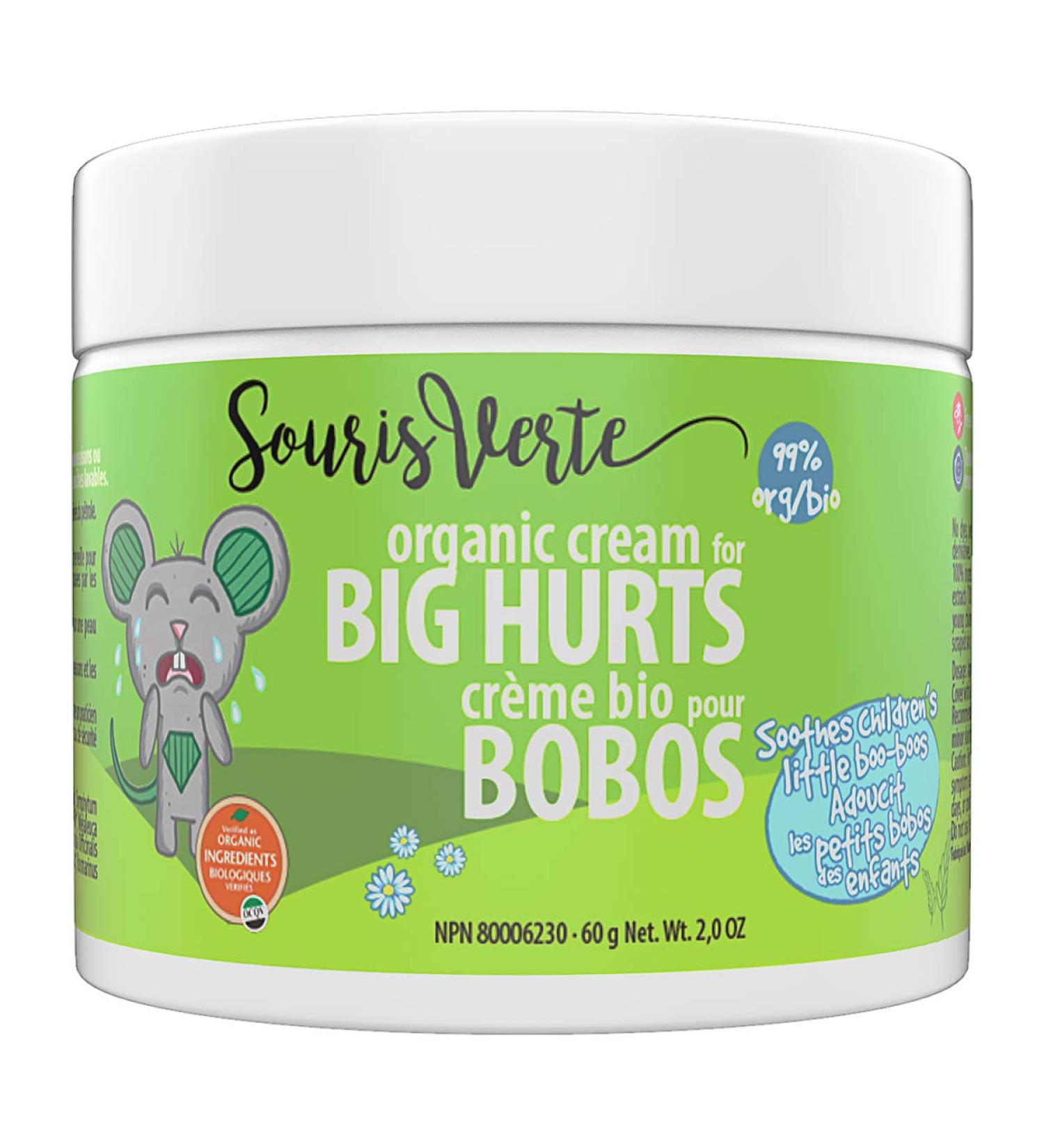 Souris Verte Organic Boo Boo Healing & Diaper Rash Cream Made in Canada Cloth Diaper Safe (1-pack) Pack of 1 - Buy Online on GoSupps.com