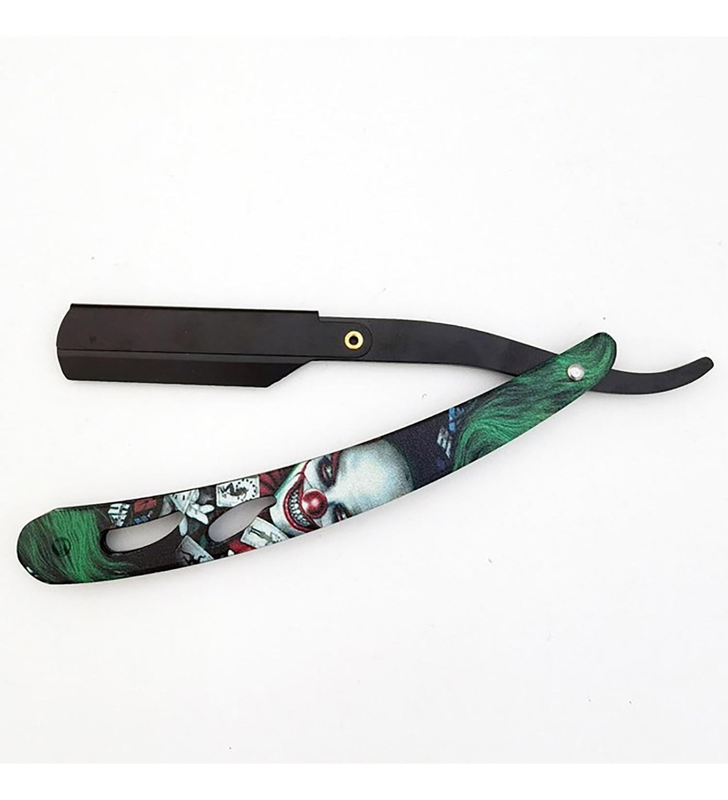 Ghost Shaving Knife - Single Edge Dual Blade Razor for Beard Face Body & Eyebrow | Foldable SUS Black Shaver | Includes 20 Blades | Ideal for International Shipping - Buy Online on GoSupps.com