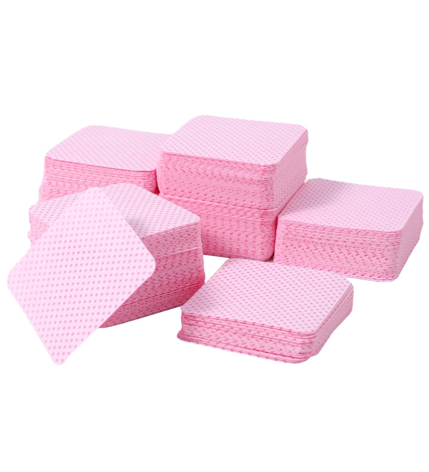 VONKMATT Lint Free Wipes For Nails 300 Pcs Nail Wipe Pads Lint Free Art UV Gel Polish Absorbent Remover Wipes for Diy Nail (Pink) - Buy Online on GoSupps.com