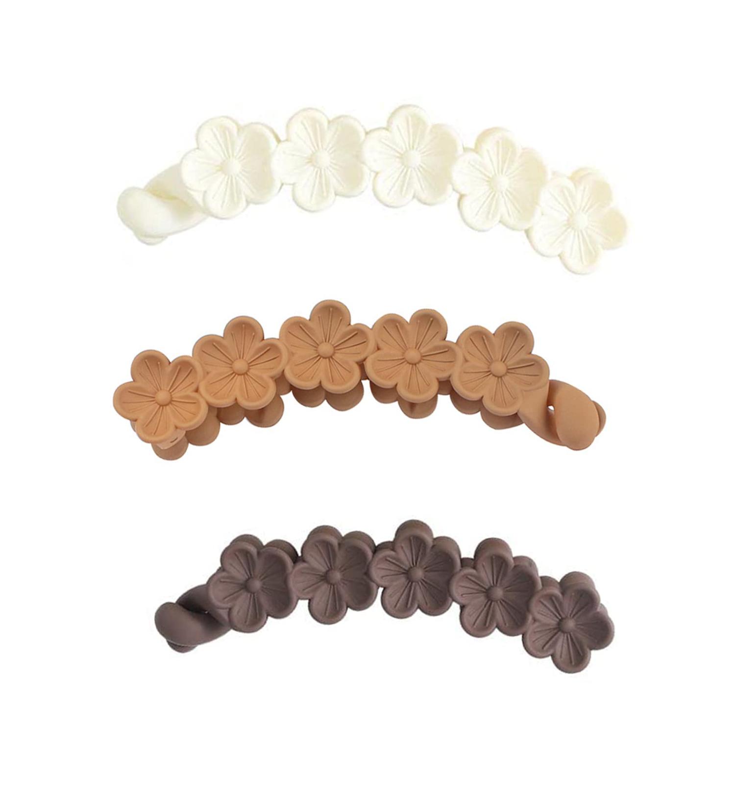 3 Pieces Banana Hair Clips Nonslip Fish Combs Plastic Banana Classic Hair Clips Stong Hold Banana Clip French Barrettes Hair Accessories for Women and Girls - Buy Online on GoSupps.com