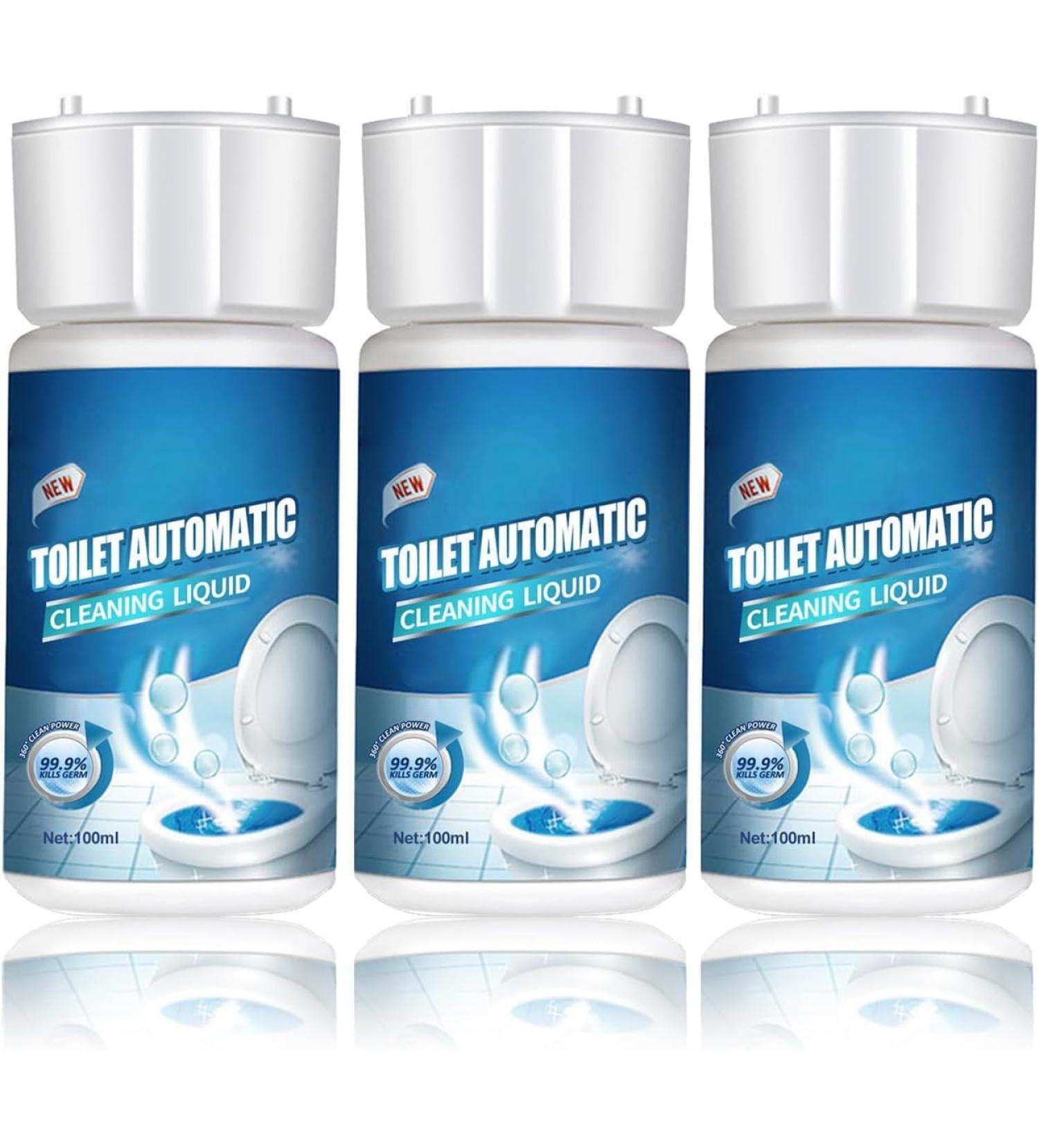 Splash Foam Toilet Cleaner Toilet Active Oxygen Agent Cleaner Toilet Automatic Cleaning Liquid Toilet Stubborn Stains Cleaning Agent for Fast Cleaning 3 Pcs - Buy Online on GoSupps.com