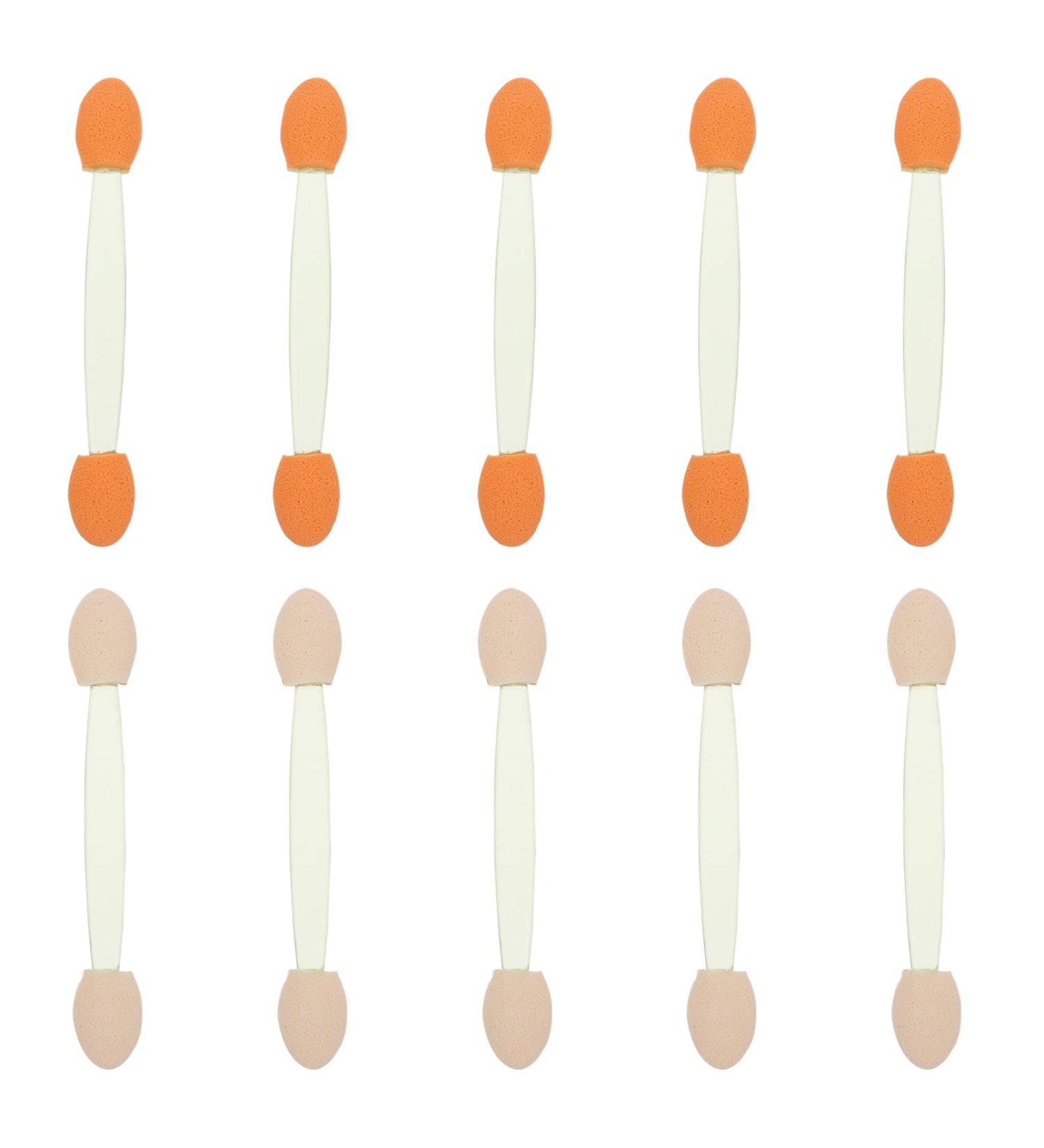 MUSISALY 100pcs Double Ended Eyeshadow Brush Eyeshadow Brush Sponge Double-sides Eye Brush Green Emulsion - Buy Online on GoSupps.com