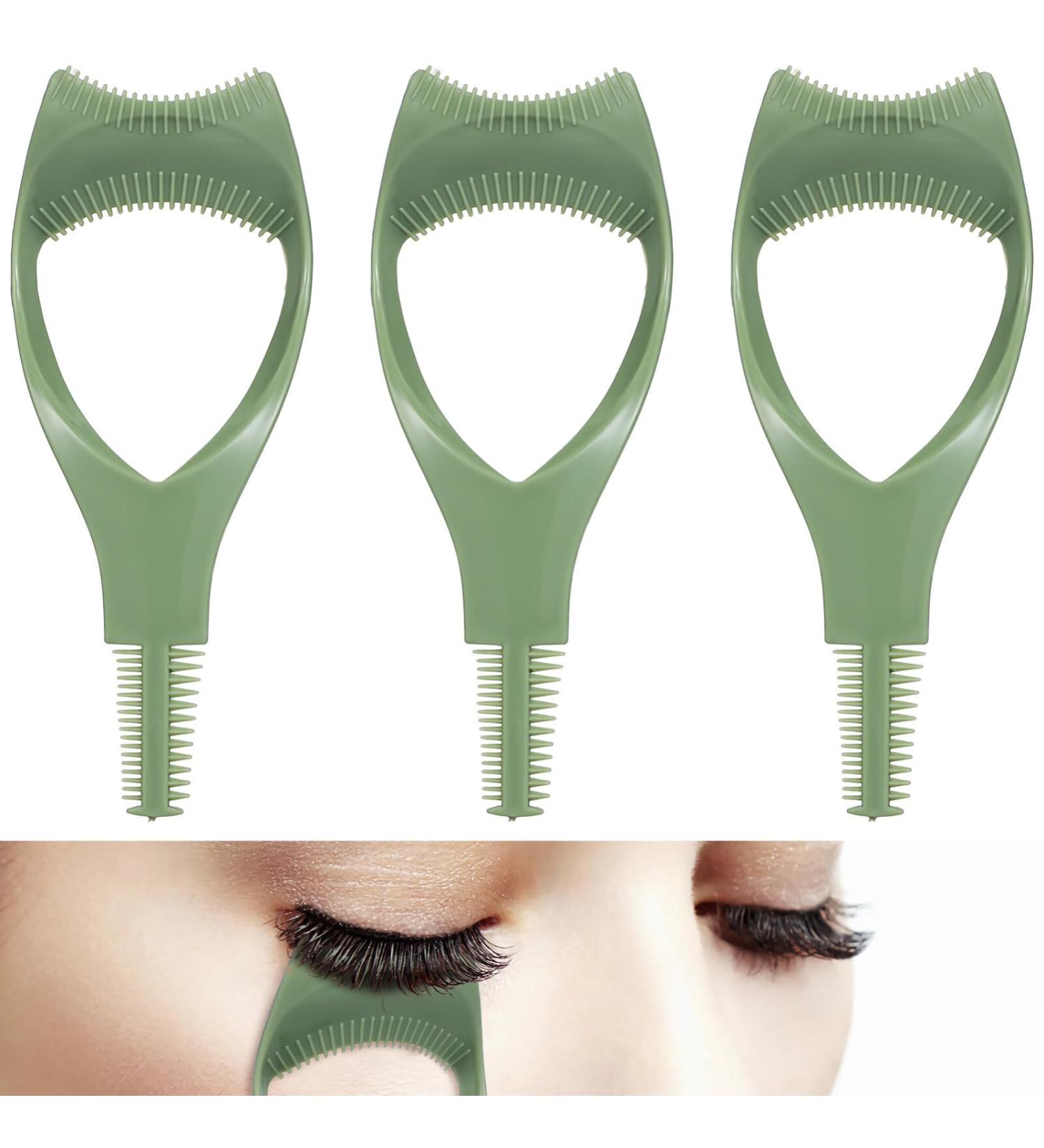 FOMIYES 3Pcs Mascara Shield Guards - 3 in 1 Eyelash Applicator Tool for Women & Girls - Perfect Upper & Lower Lash Protection - Green - Buy Online on GoSupps.com