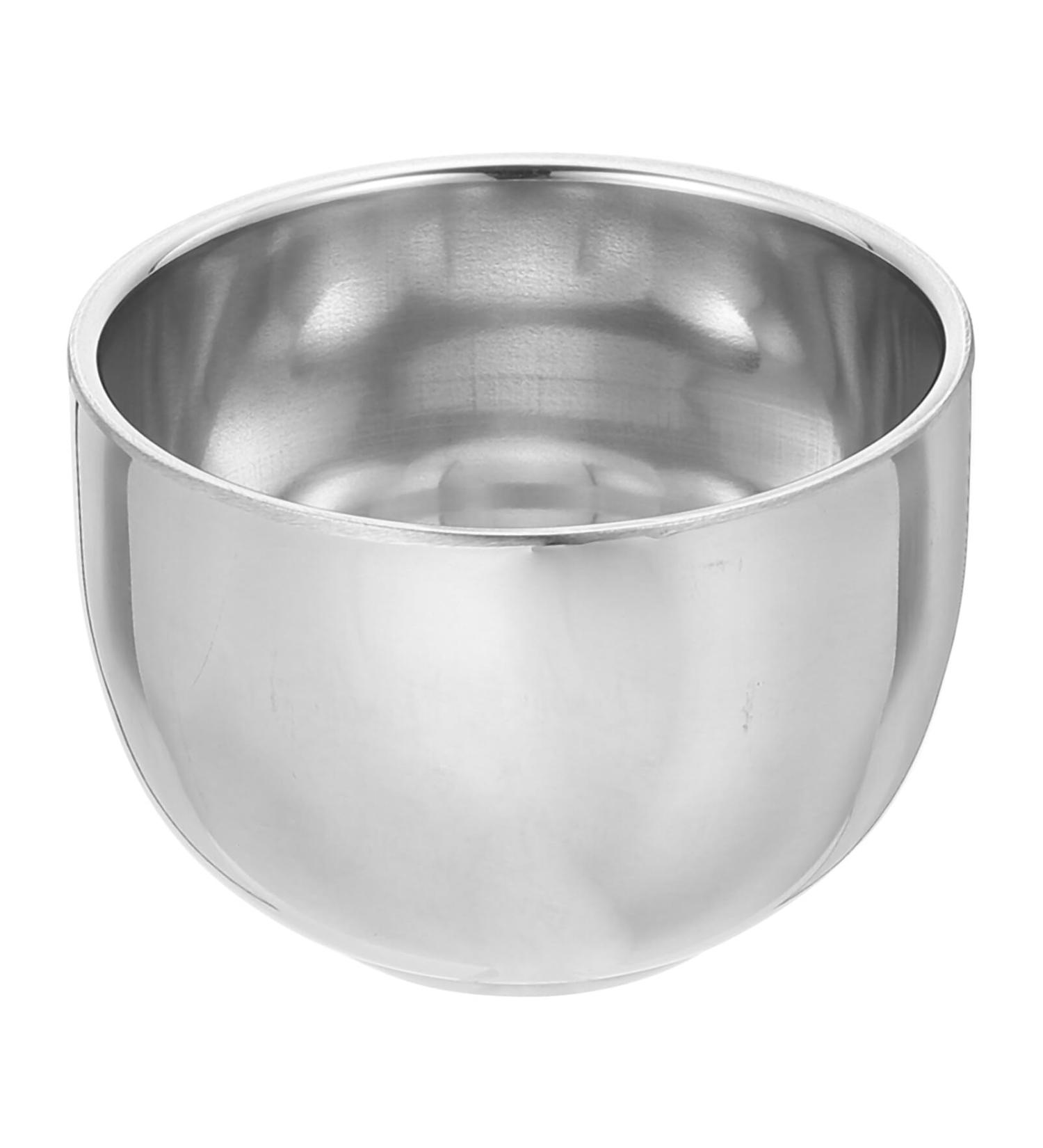Coheali Double-Layer Shaving Cup | Stainless Steel Travel Foam & Soap Holder | Wet Shave Accessories with Sunflower Design - Buy Online on GoSupps.com