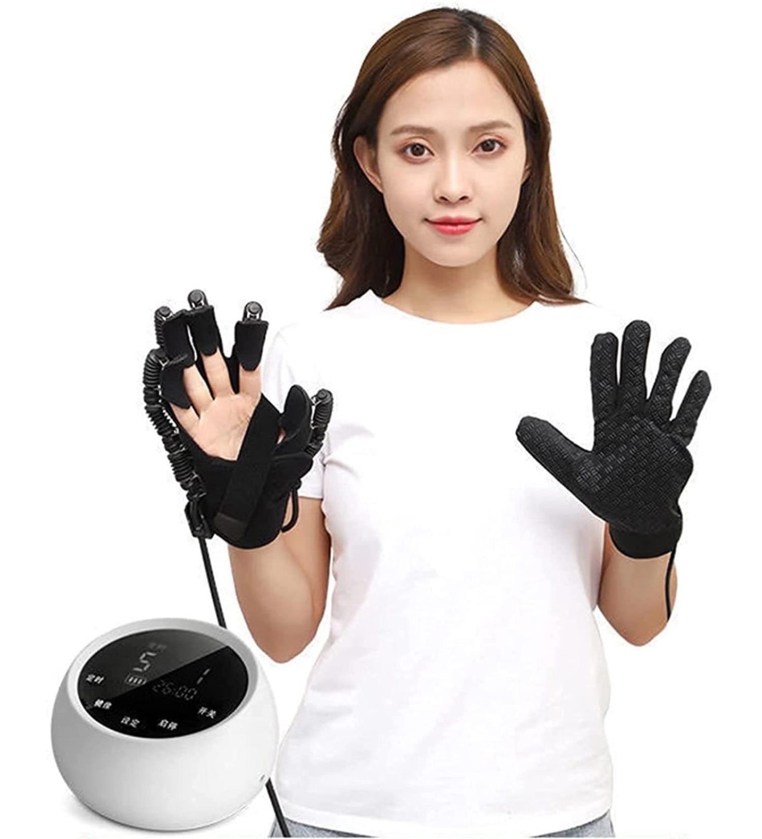 Rehabilitation Robot Gloves Protector Exoskeleton Manual Training for Stroke Hemiplegia Hand Function Recovery Left Medium - Buy Online on GoSupps.com