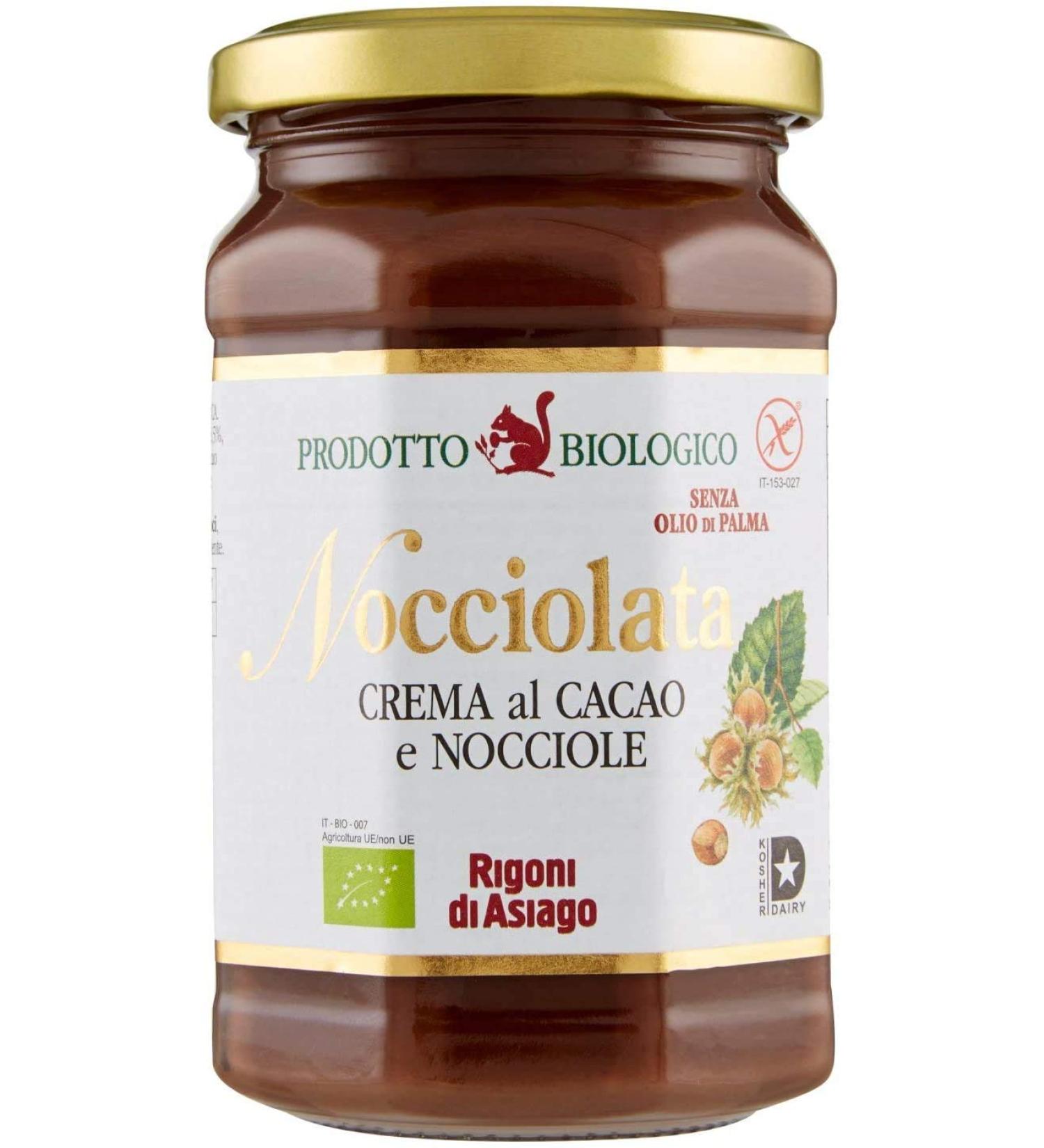 Rigoni 12 x Asiago Organic Chocolate & Hazelnut Spread 270g No Palm Oil!