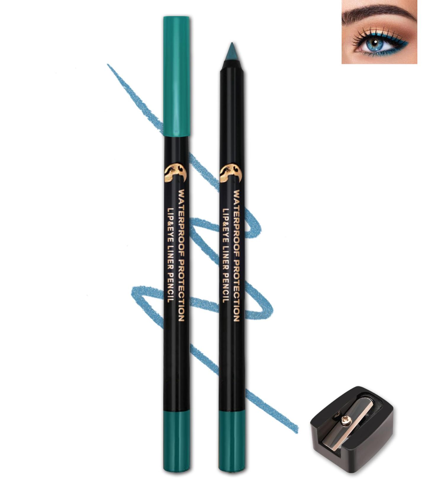 Lake Blue Gel Eyeliner Pencil Sharpenable Multi-Use Colored Eyeliner Waterproof Smudge-Proof Long Lasting Smooth Cream Shimmer Waterline Eye Liner Pen with Sharpener High Pigmented Eye Makeup-05 05 Lake Blue - Buy Online on GoSupps.com