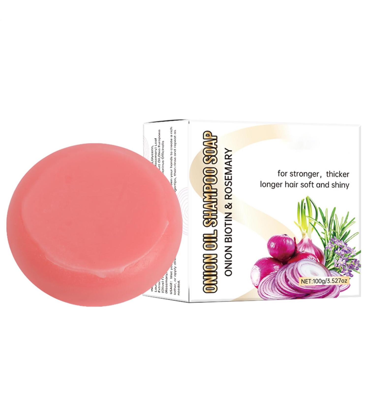  G n rique Onion Shampoo Soap 100g Onion Biotin Shampoo Bar Soft Foam Control Frizz Conditioner Purifying Nourishing Conditioner Adults Men Women Teenagers 100g 1PC - Buy Online on GoSupps.com