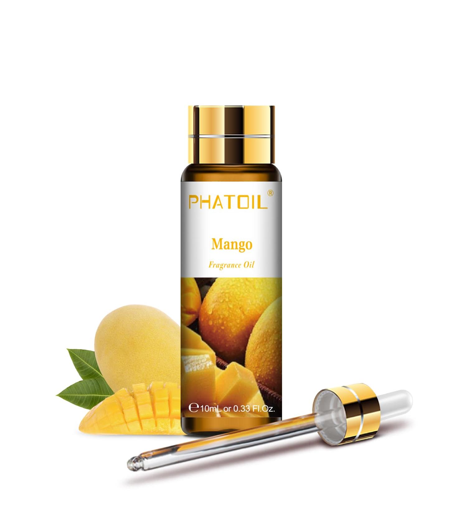 Purify Your Space with PHATOIL Mango Fragrance Oil - 10ml for Diffuser, Aromatherapy, Soap, Candle Making - Pack of 1 - Buy Online on GoSupps.com