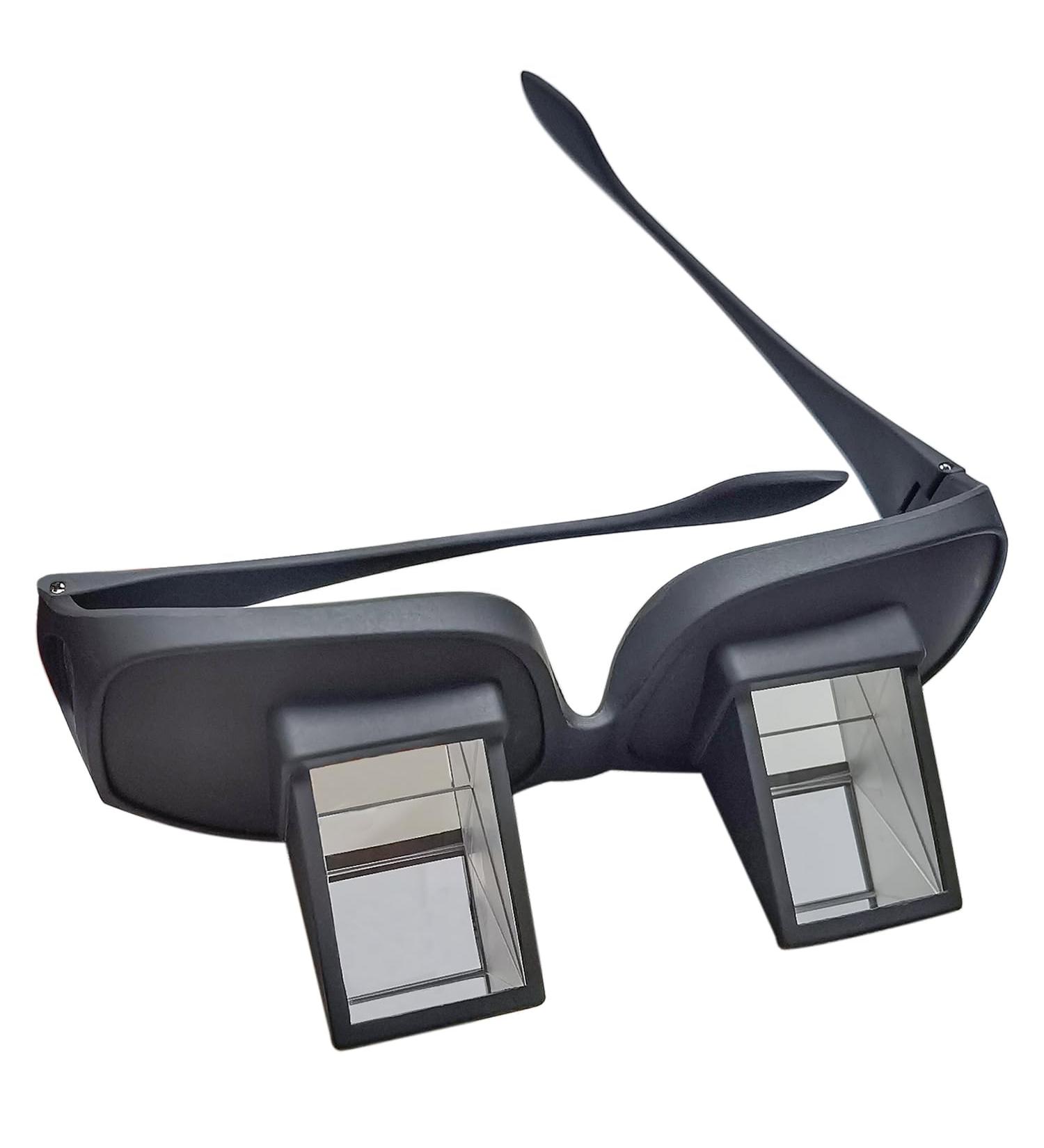 Horizontal Reading Glasses for Bedridden Readers - Prism Glasses for Comfortable Reading & TV Watching in Bed | Prevent Neck Fatigue Spectacles - Buy Online on GoSupps.com