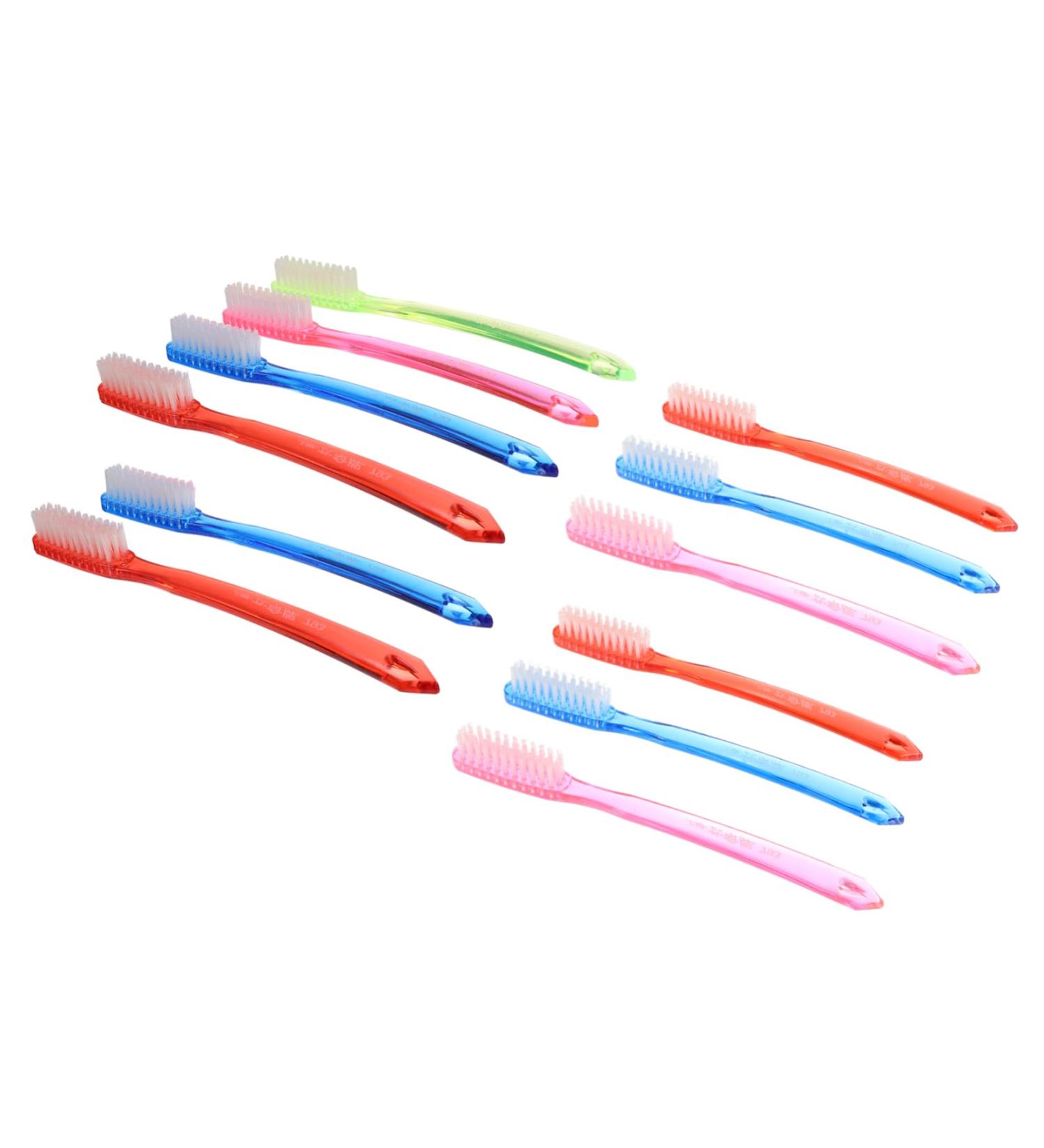 FRCOLOR 12 Pack Adult Premium Hard Bristle Toothbrush - Effective Cleaning for Oral Hygiene | International Shipping Available - Buy Online on GoSupps.com