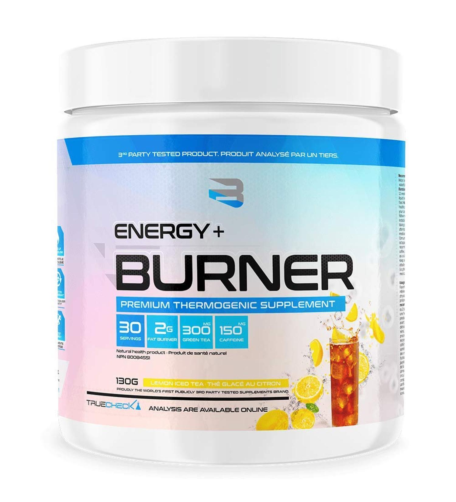 Believe Energy + Burner Lemon Iced Team 30 Count