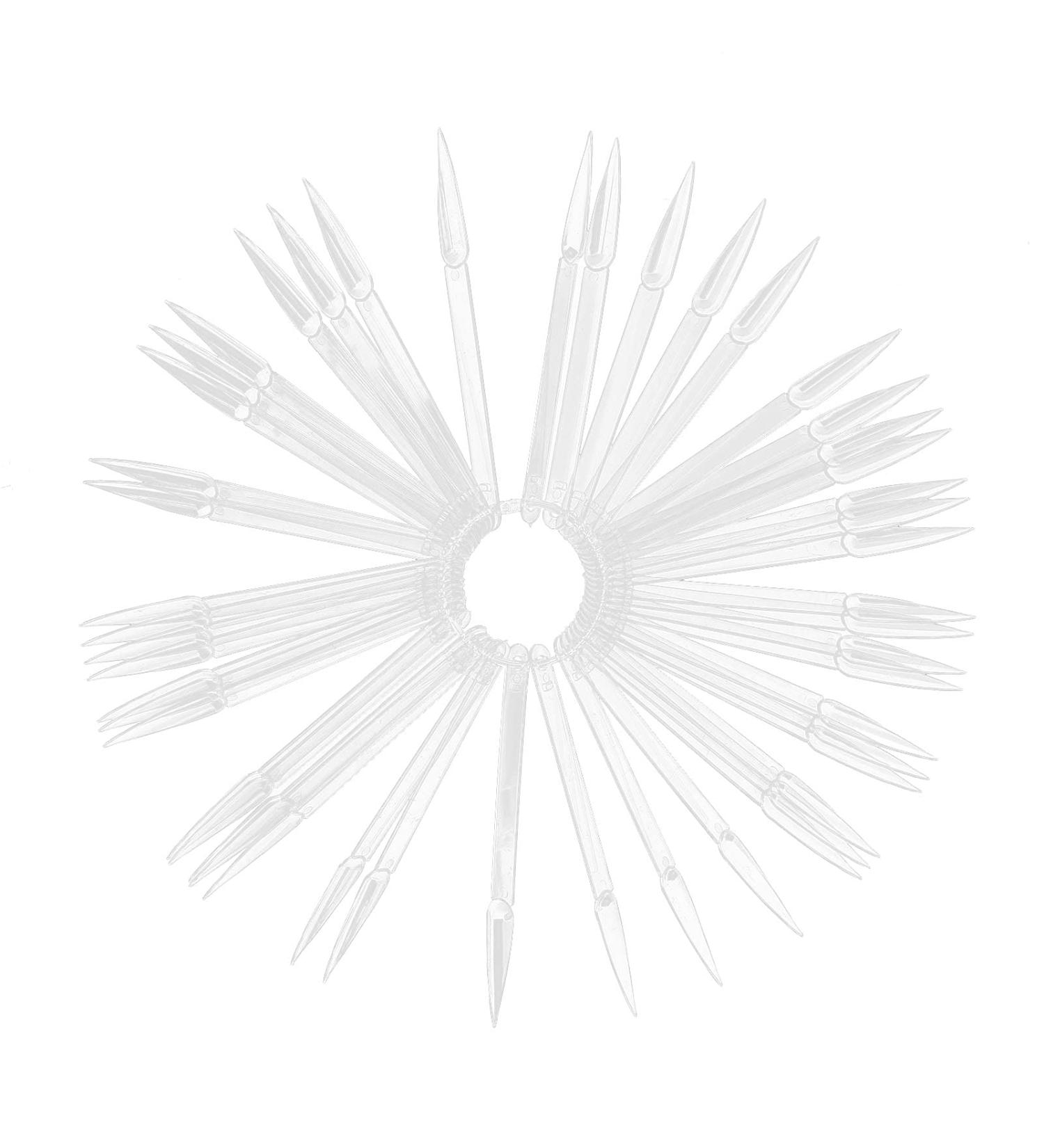 50pcs Nail Polish Display Sticks - Fan-Shaped Color Cards for Nail Art | Nail Studio Decoration & DIY Tips - Buy Online on GoSupps.com