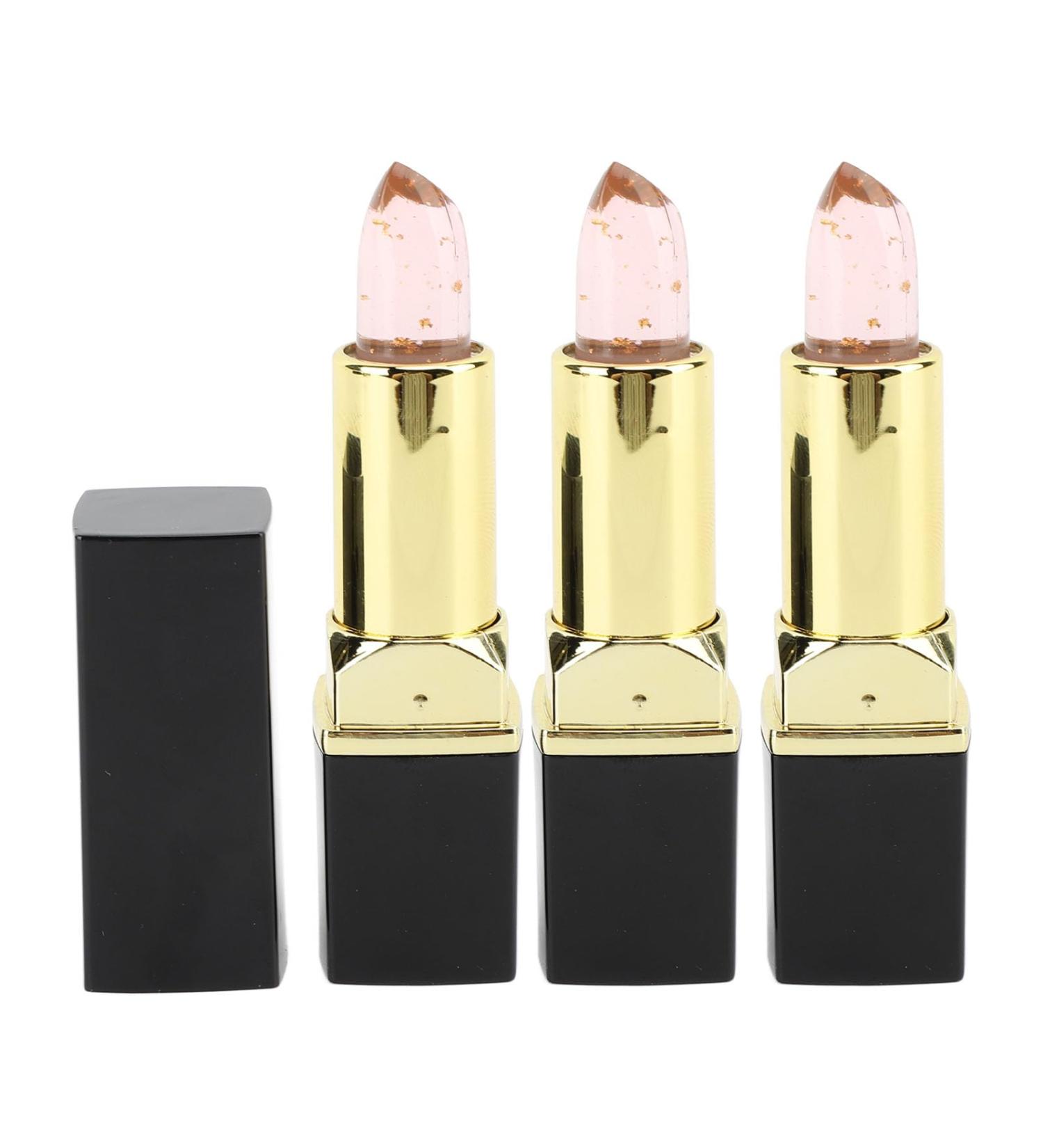 Buy 3pcs Color Changing Lipstick - Moisturizing Long Lasting PH Reactive - Blue Red & Gold Flower - Buy Online on GoSupps.com