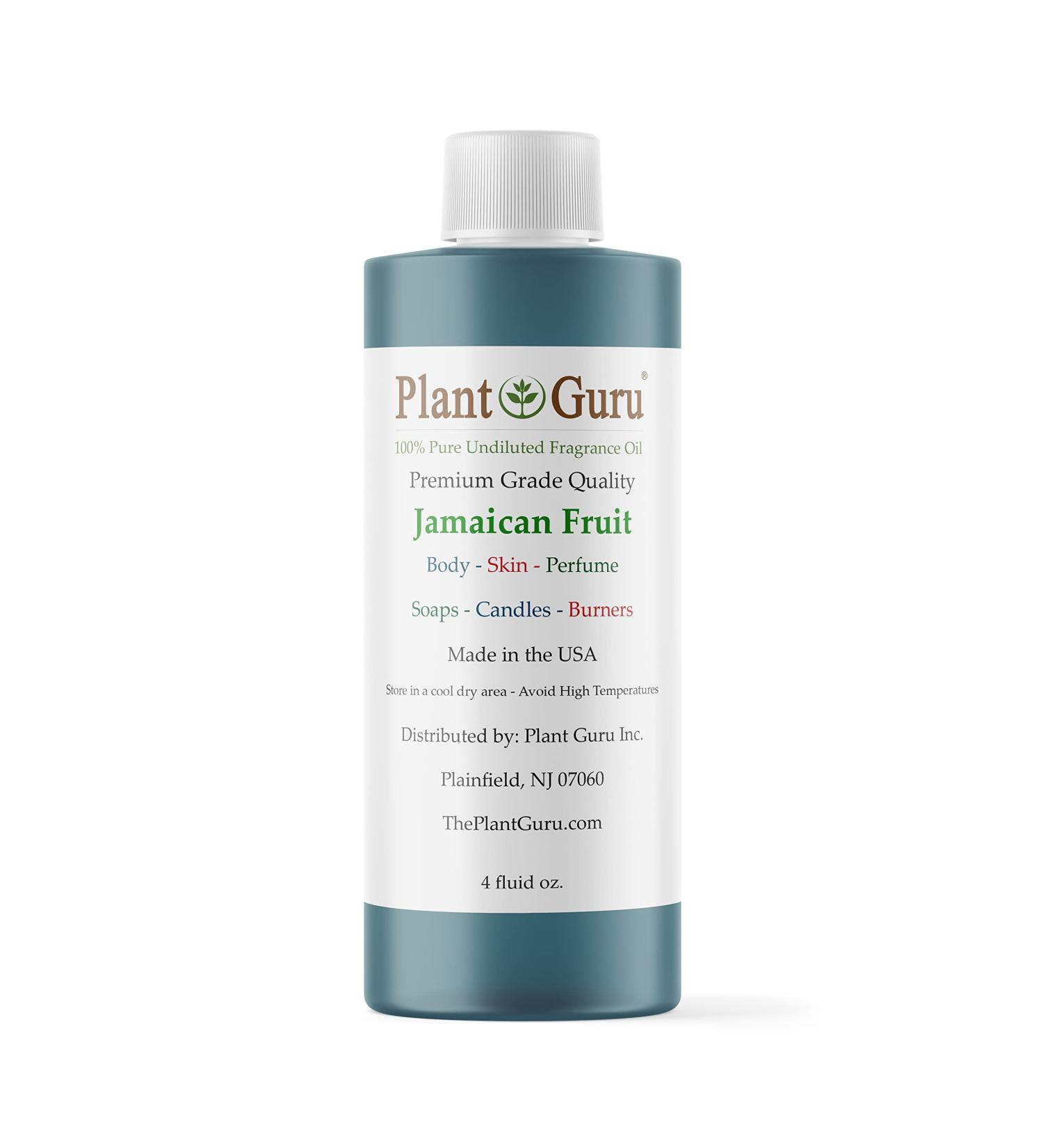 Plant Guru Jamaican Fruit Fragrance Oil - 4 fl. oz. | Ideal for DIY Soap Candles Bath Bombs Aromatherapy & Reed Diffusers - Buy Online on GoSupps.com
