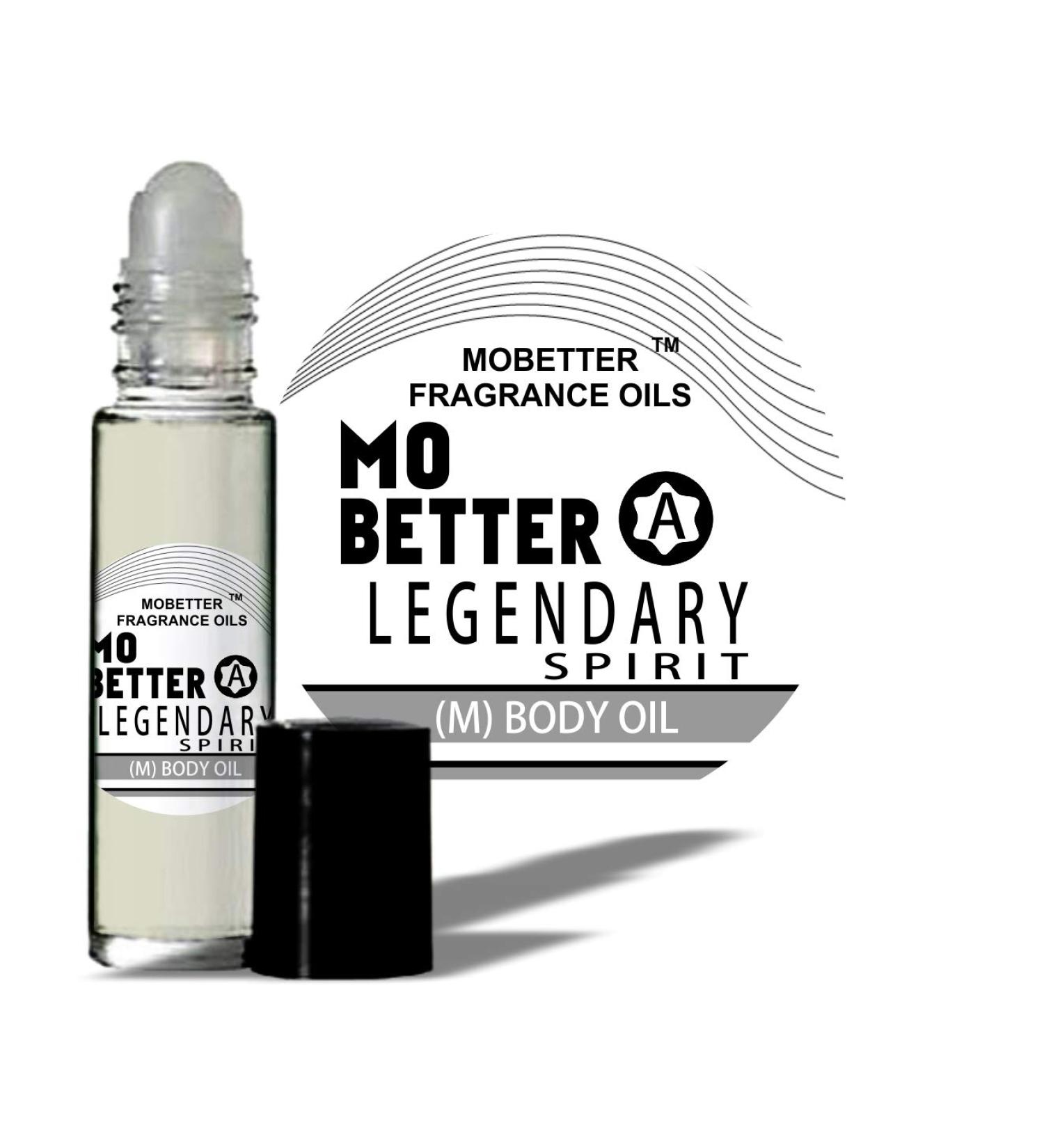 A Legendary Spirit Men Cologne Body Oil 1/3 oz roll on Glass Bottle by Mobetter Fragrance Oils