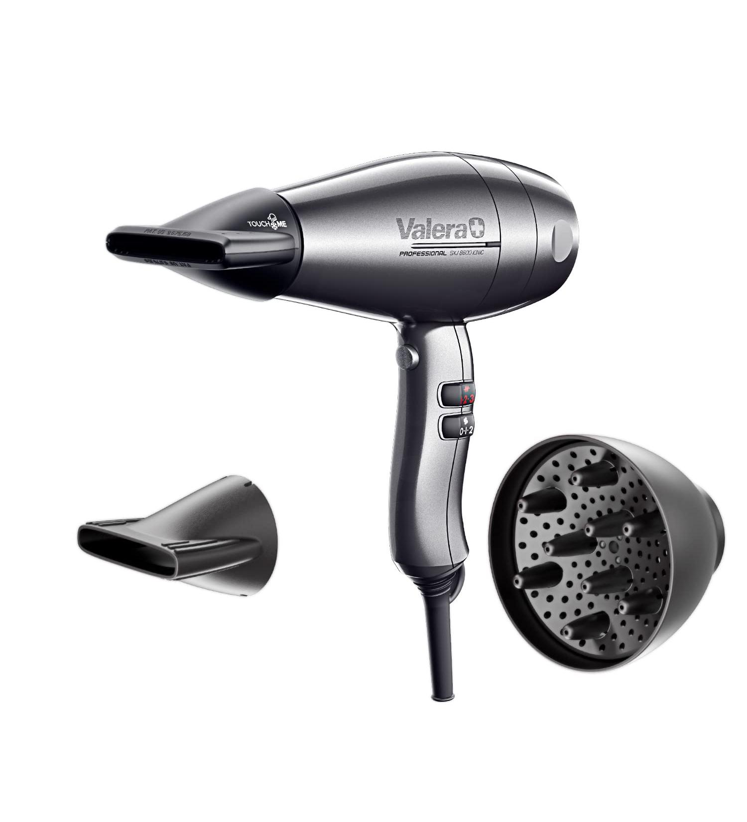 Valera Swiss Silent Jet 8600 Professional Hair Dryer - 2400W AC Motor 3 Heat Settings Ion Generator Platinum Colors - Buy Internationally - Buy Online on GoSupps.com