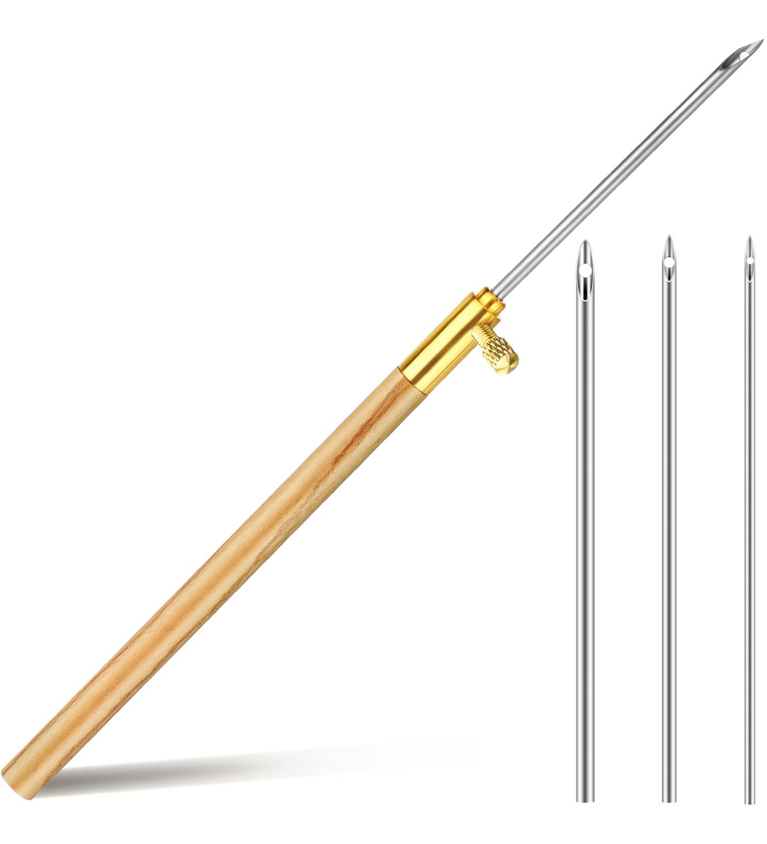 Punch Needle Metal Tube with Wooden Texture Handle Embroidery Pens - Weaving Tools for Thread and Yarn (2.2 mm 1.6 mm 1.2 mm) - Buy Online on GoSupps.com
