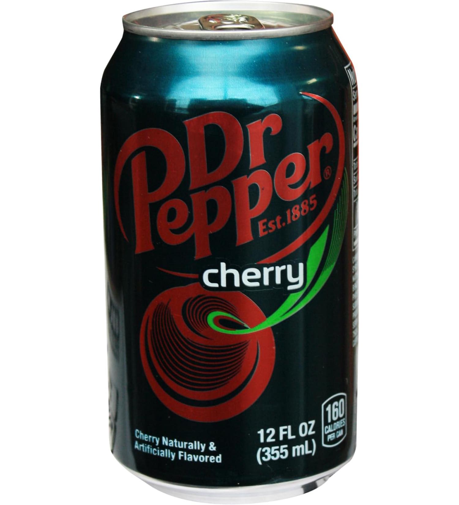 Dr. Pepper Cherry Cans 355ml Pack of 12 - Buy Online on GoSupps.com