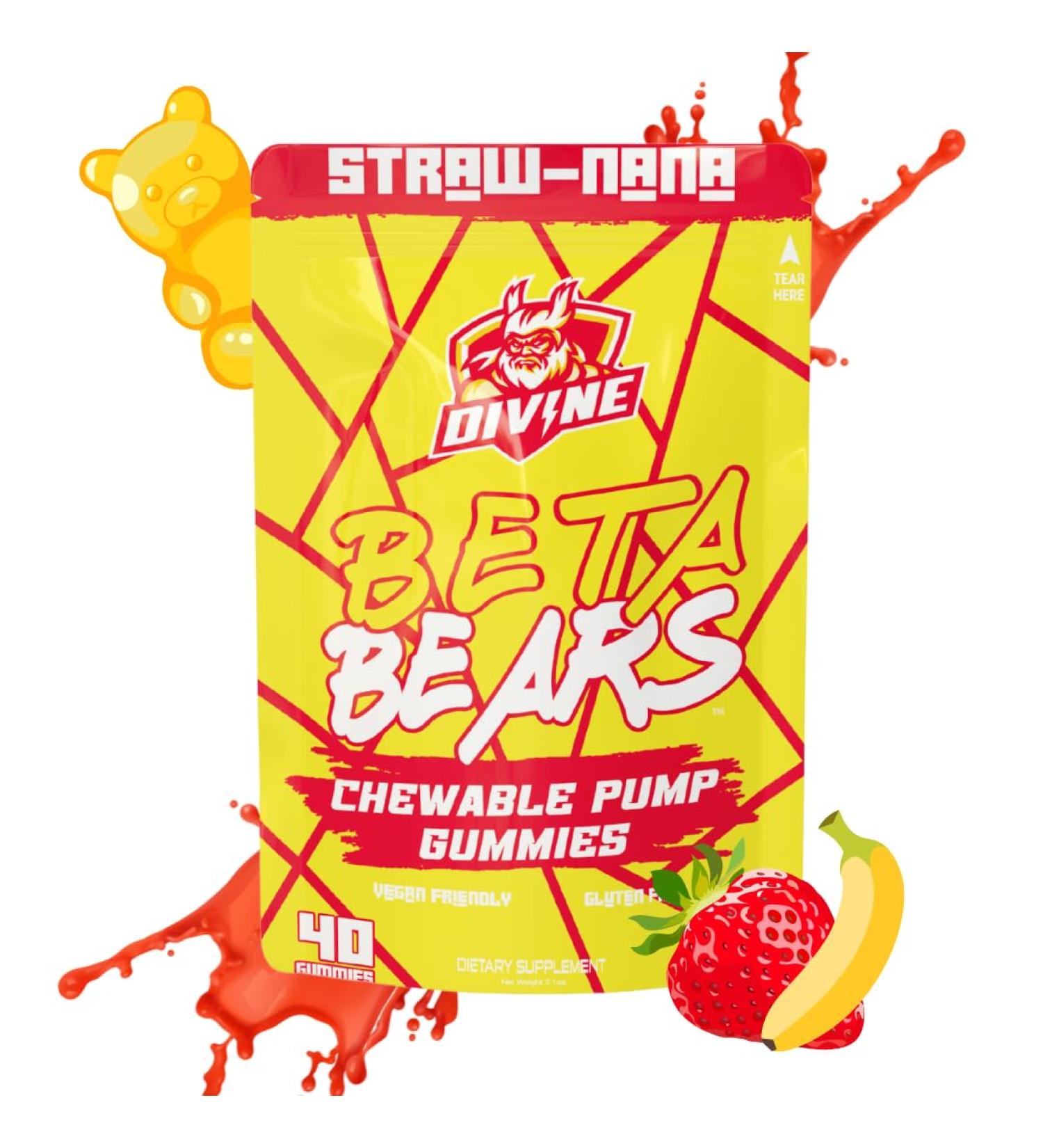 Best Tasting Pump Gummies for Men & Women | Intense Endurance & Strength | Stackable Pre Workout | 40 Gummies 10 Servings - Buy Online on GoSupps.com
