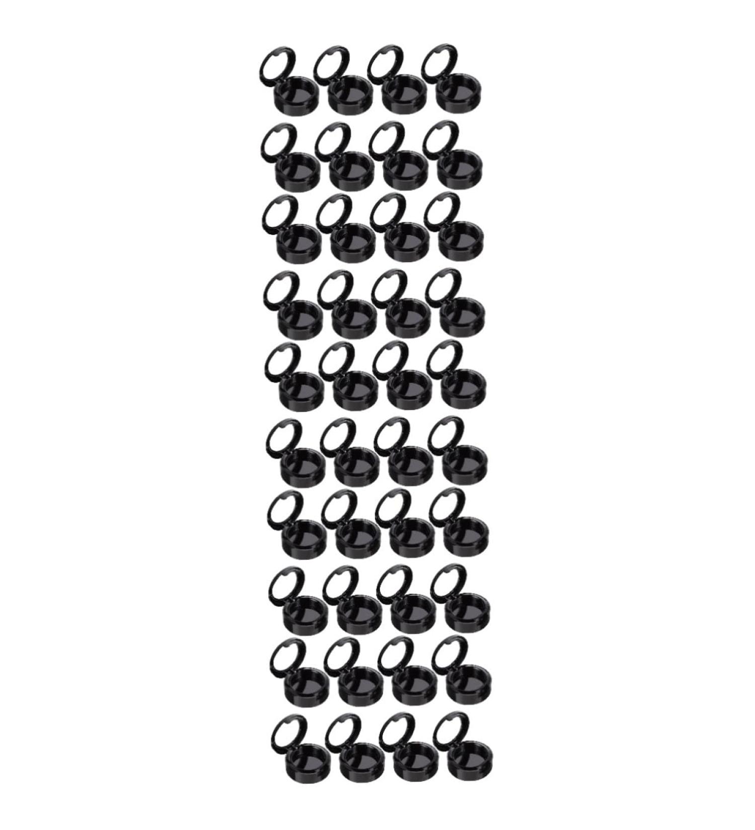 NOLITOY 40 Pcs Empty Eye Shadow Box Makeup Eyeshadow Empty Eyeshadow Pallet Gram Jar Make up Abs Travel Vial 4.1x3.8cmx5pcs Blackx5pcs - Buy Online on GoSupps.com