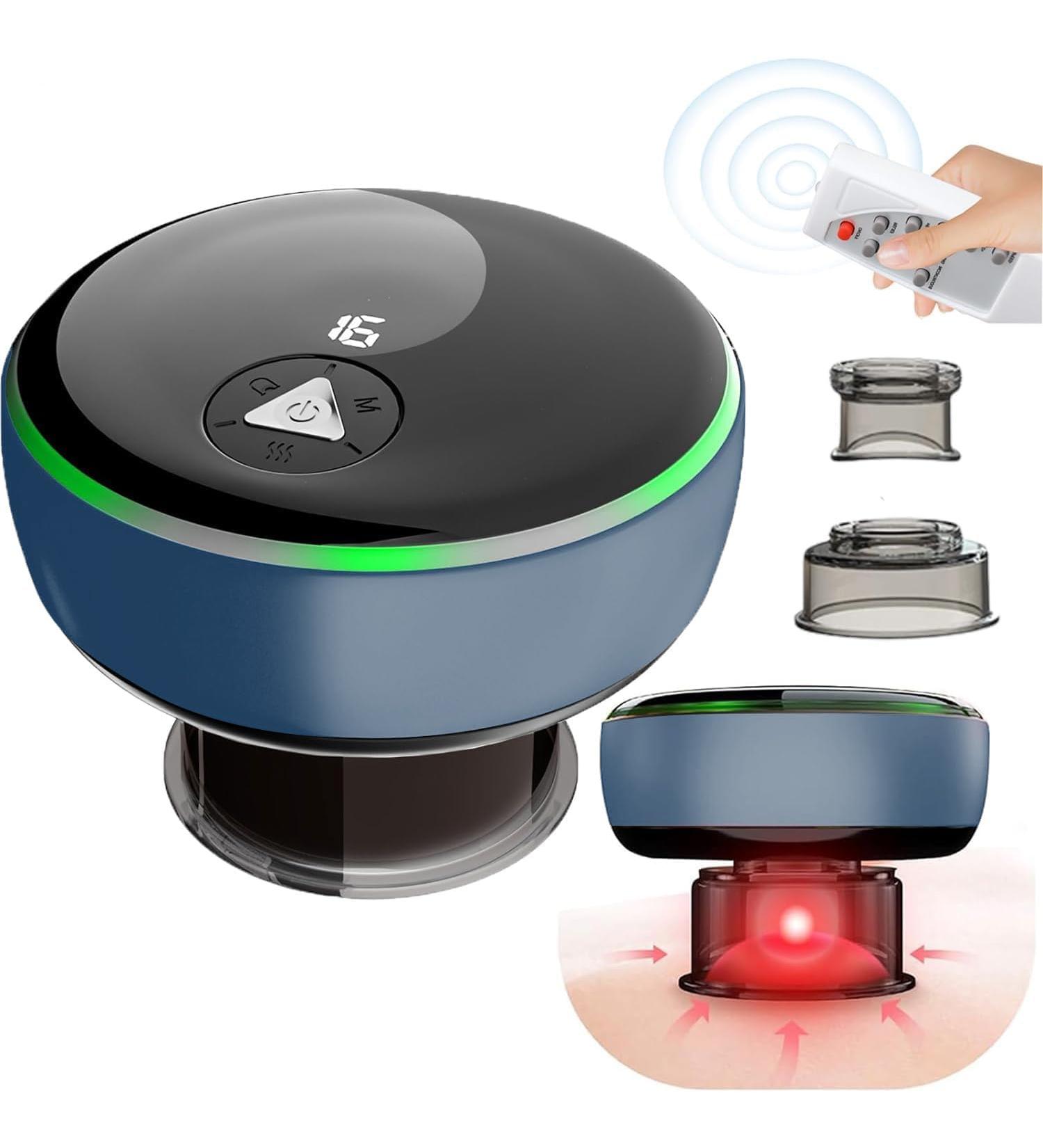 Dyroe Intelligent Cupping Massager - Electric Infrared with Remote Control | 16 Gears & 3 Modes for Pain Relief & Detoxification - Buy Online on GoSupps.com