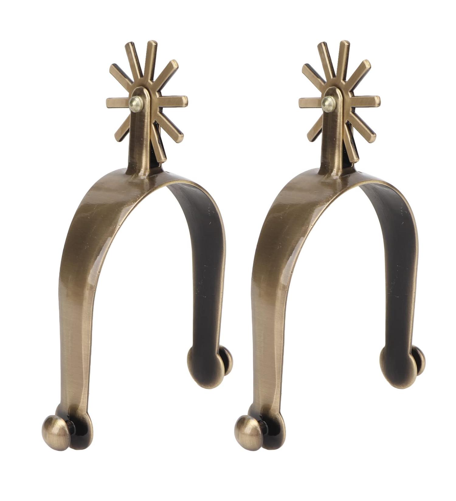 Asixxsix Western Spurs - Rust-Proof Zinc Alloy Cowboy Spurs for Men and Women Riders | Exquisite Equestrian Gear Accessories - Buy Online on GoSupps.com