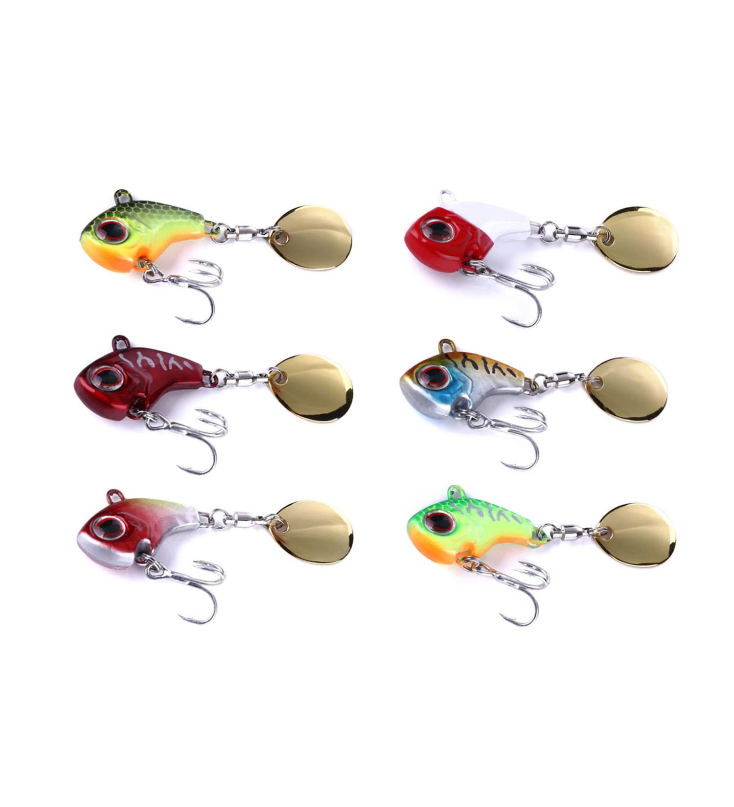 Buy Tuxibin 6-Piece Fishing Bait Set - Jig Spinner Artificial Bait for Perch Trout Pike & Catfish - International Shipping Available - Buy Online on GoSupps.com