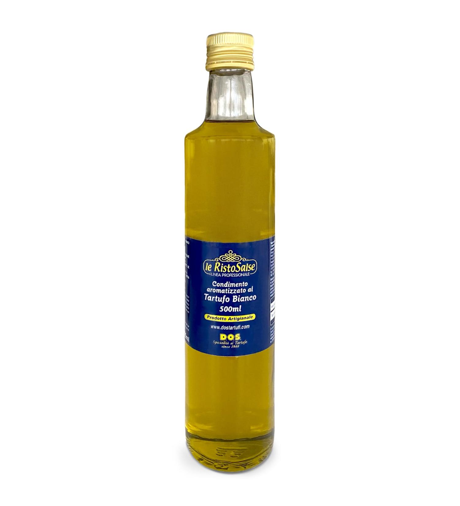 DOS Tartufi - Extra Virgin Olive Oil With White Truffle 500 ml | Intense Taste | No Preservatives or Colourings | For C - Buy Online on GoSupps.com