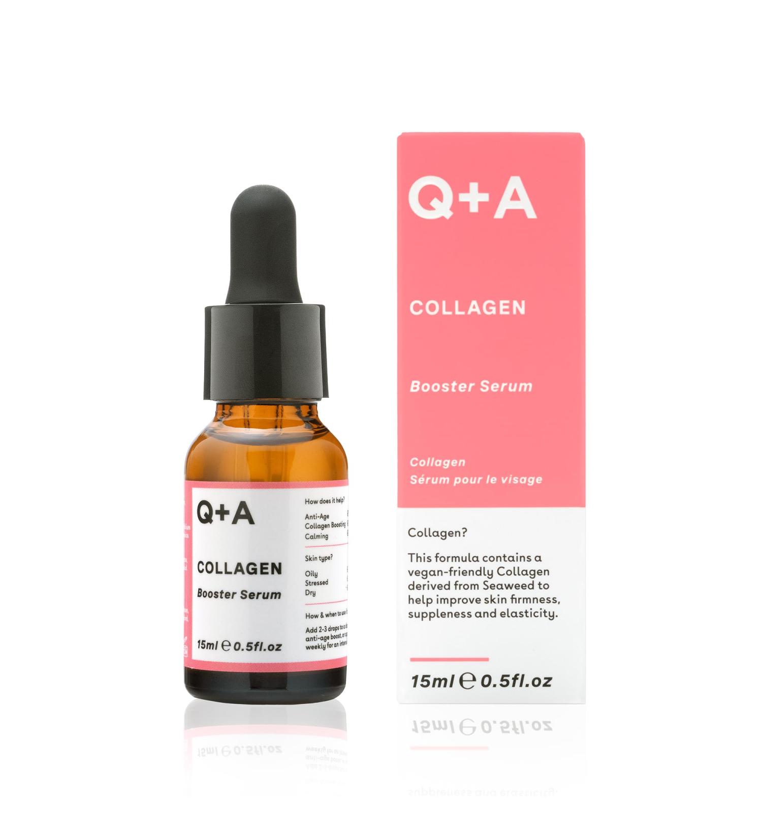 Q+A Collagen Booster Serum 15ml | Revitalize & Hydrate Skin | International Shipping - Buy Online on GoSupps.com