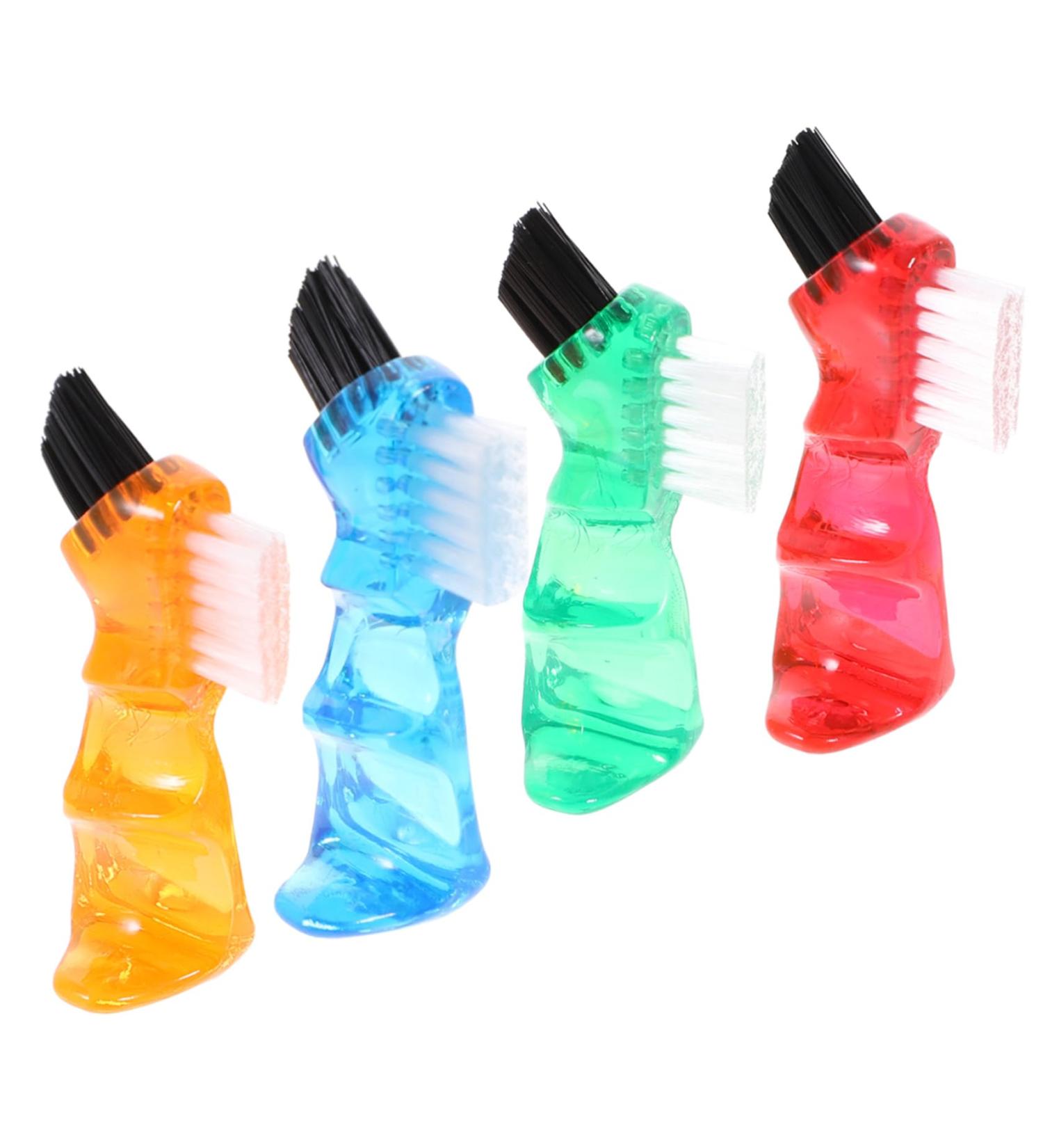 Solustre 4-Piece Toothbrush Prosthesis Set - Portable Oral Care & Hygiene Cleaning Brushes for Women - Buy Online on GoSupps.com