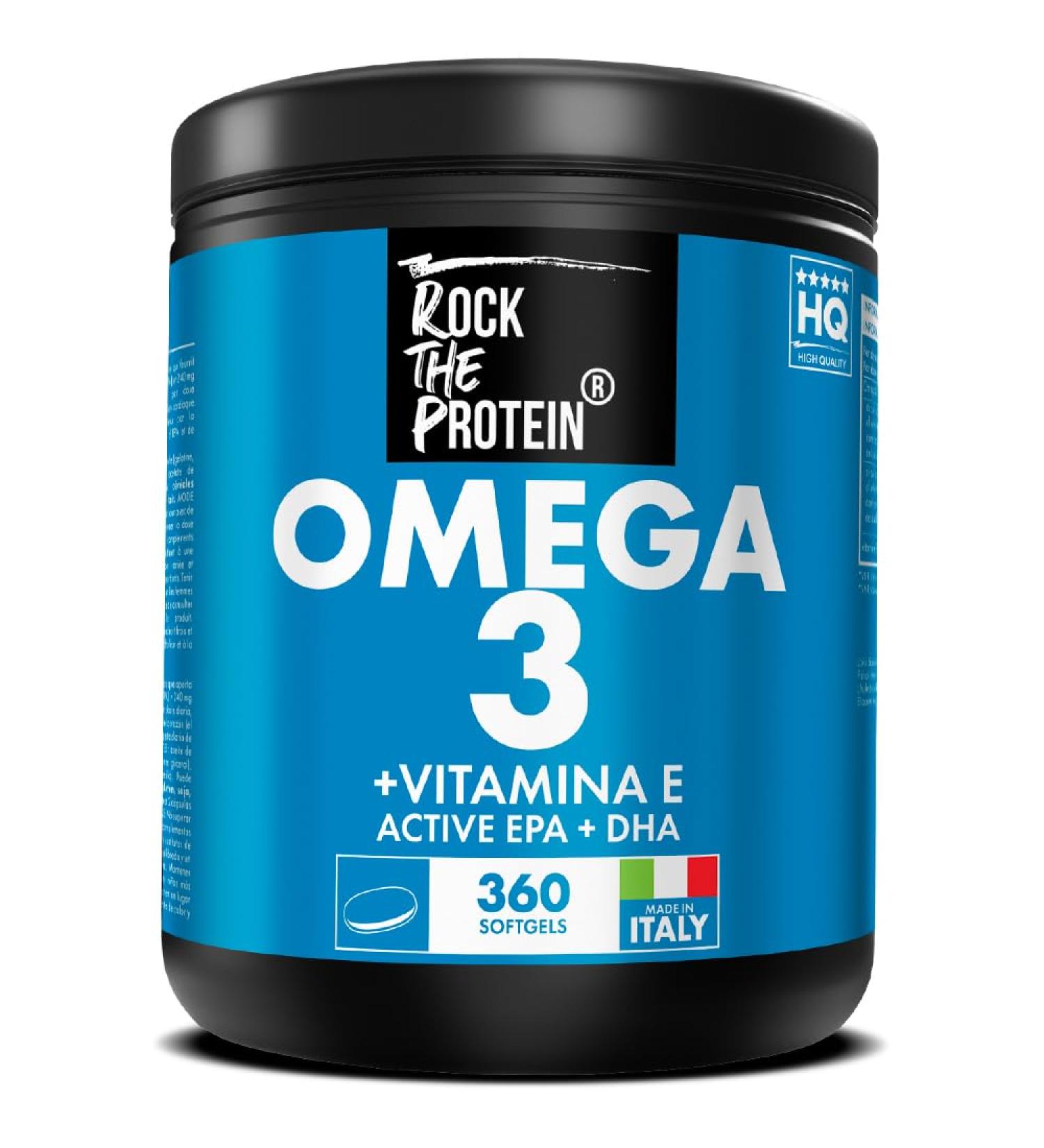 Omega 3 Dha Epa 360 Capsules Fish Oil 2000mg Per Dose Fish Oil 360mg EPA 240mg DHA (2 Per Day) Dietary Supplement Omega3 Concentrated In Essential Fatty Acids Rock The Protein  - Buy Online on GoSupps.com