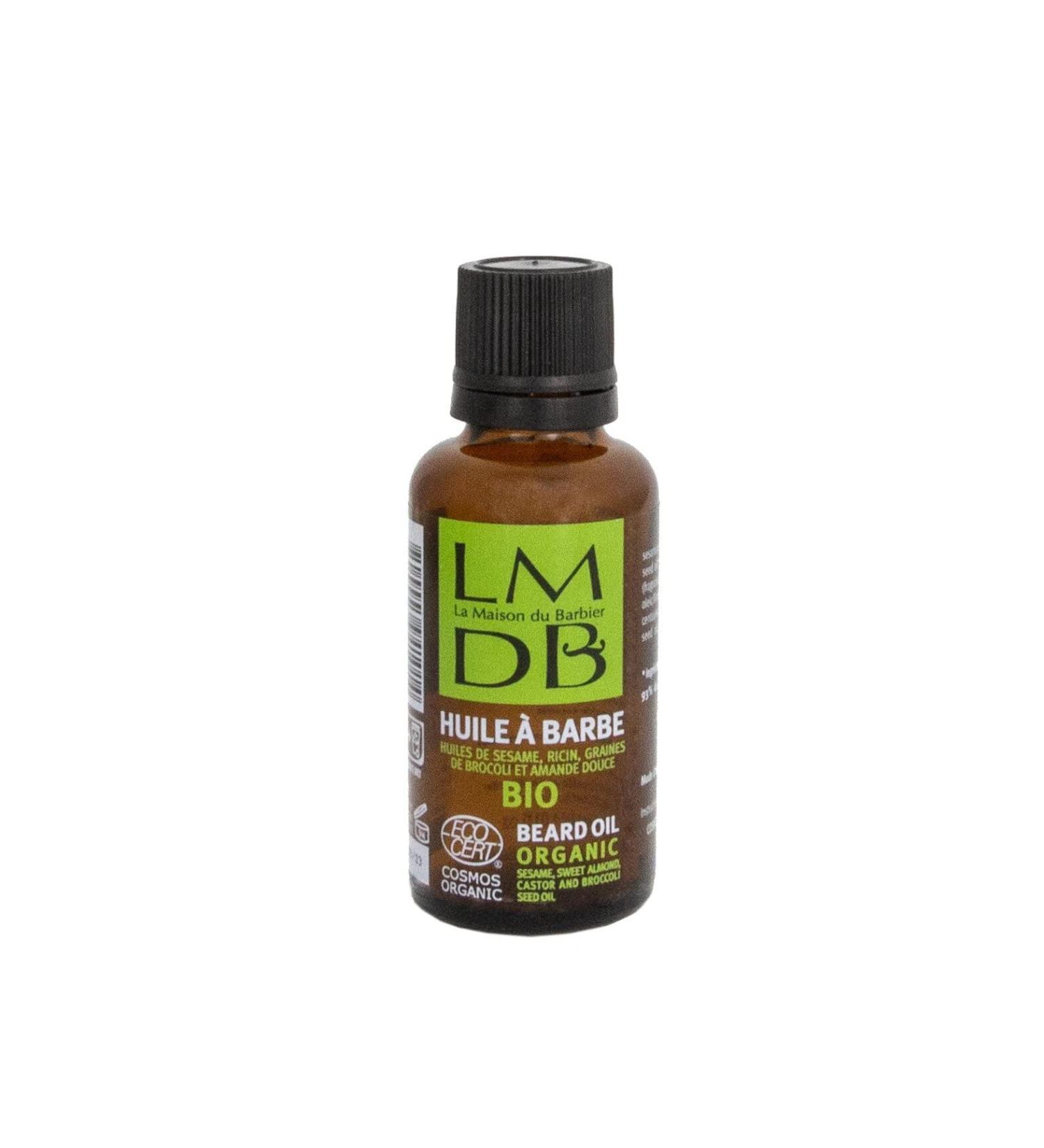 La Maison du Barbier Barthaar Oil 4 Organic Oils Ecocert Cosmos Organic Natural Ingredients French Production 30 ml - Buy Online on GoSupps.com