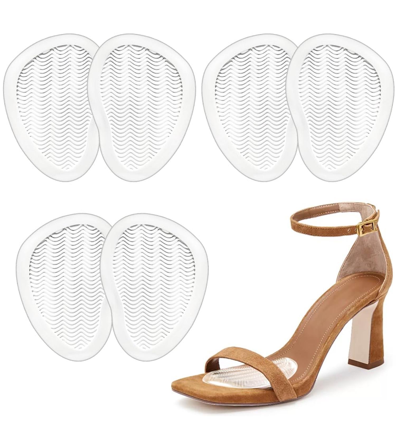 Ball of Foot Cushions for Women - Non-Slip Metatarsal Pads & Gel Inserts for All-Day Comfort and Pain Relief (3 Pairs Clear) - Perfect for High Heels - Buy Online on GoSupps.com