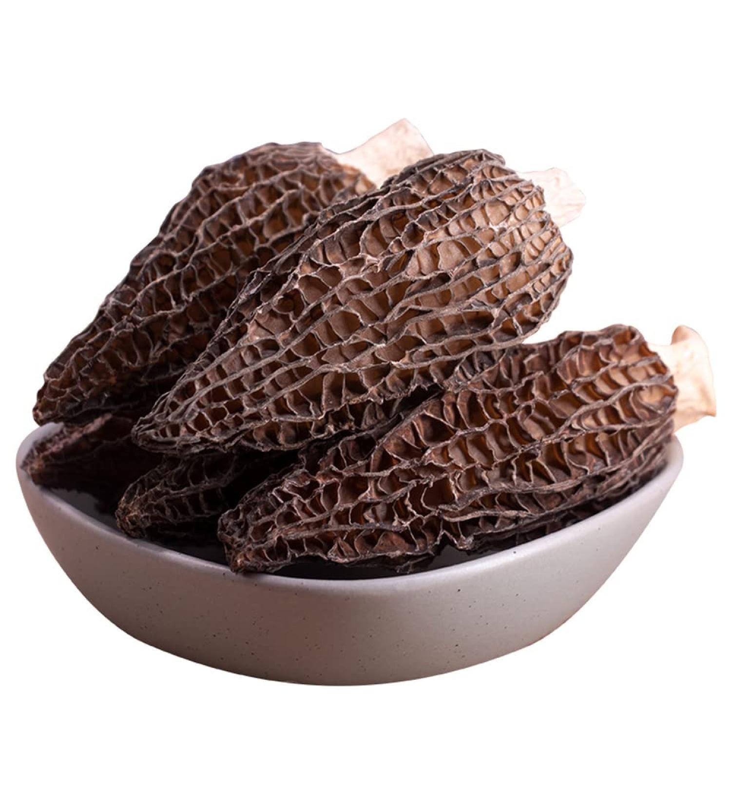Dried Wild Morel Mushrooms Premium Morels Wild Morchella Dried Morchella Dried Morchella Esculenta Dry Goods (100g(0.22 Pound)) - Buy Online on GoSupps.com