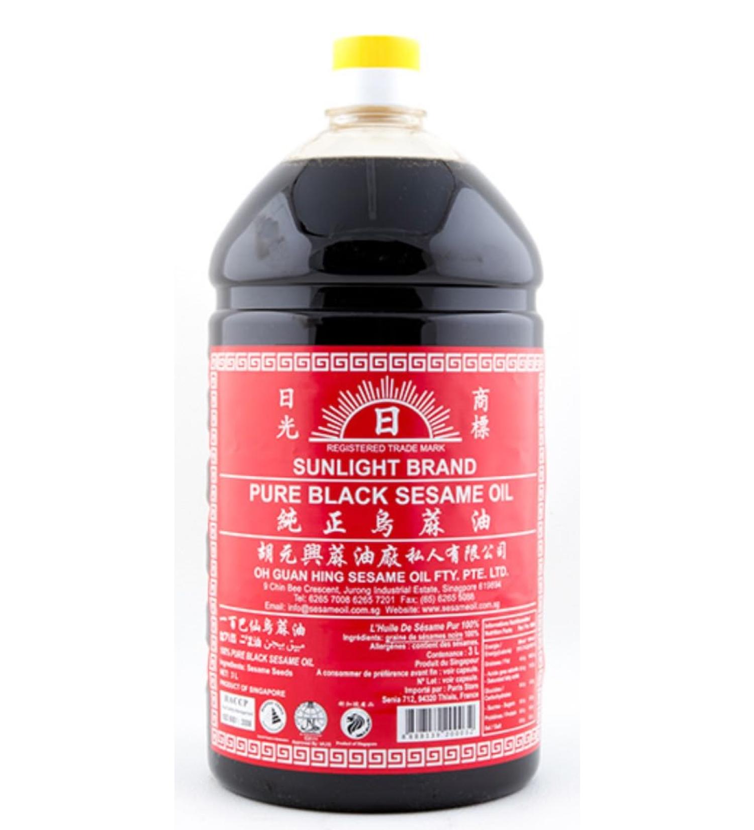Sunlight Black Sesame Oil 3L/Bottle (1)