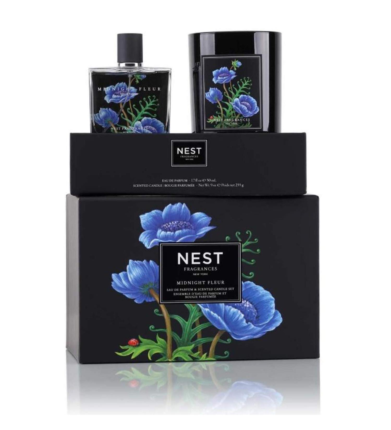 Nest Fragrances Eau De Parfum And Scented Candle Set! Midnight Fleur Luxury Womens Fragrance Spray! Midnight Fleur Home Fragrance Candle! The Scents Of Sophistication & Beauty! - Buy Online on GoSupps.com