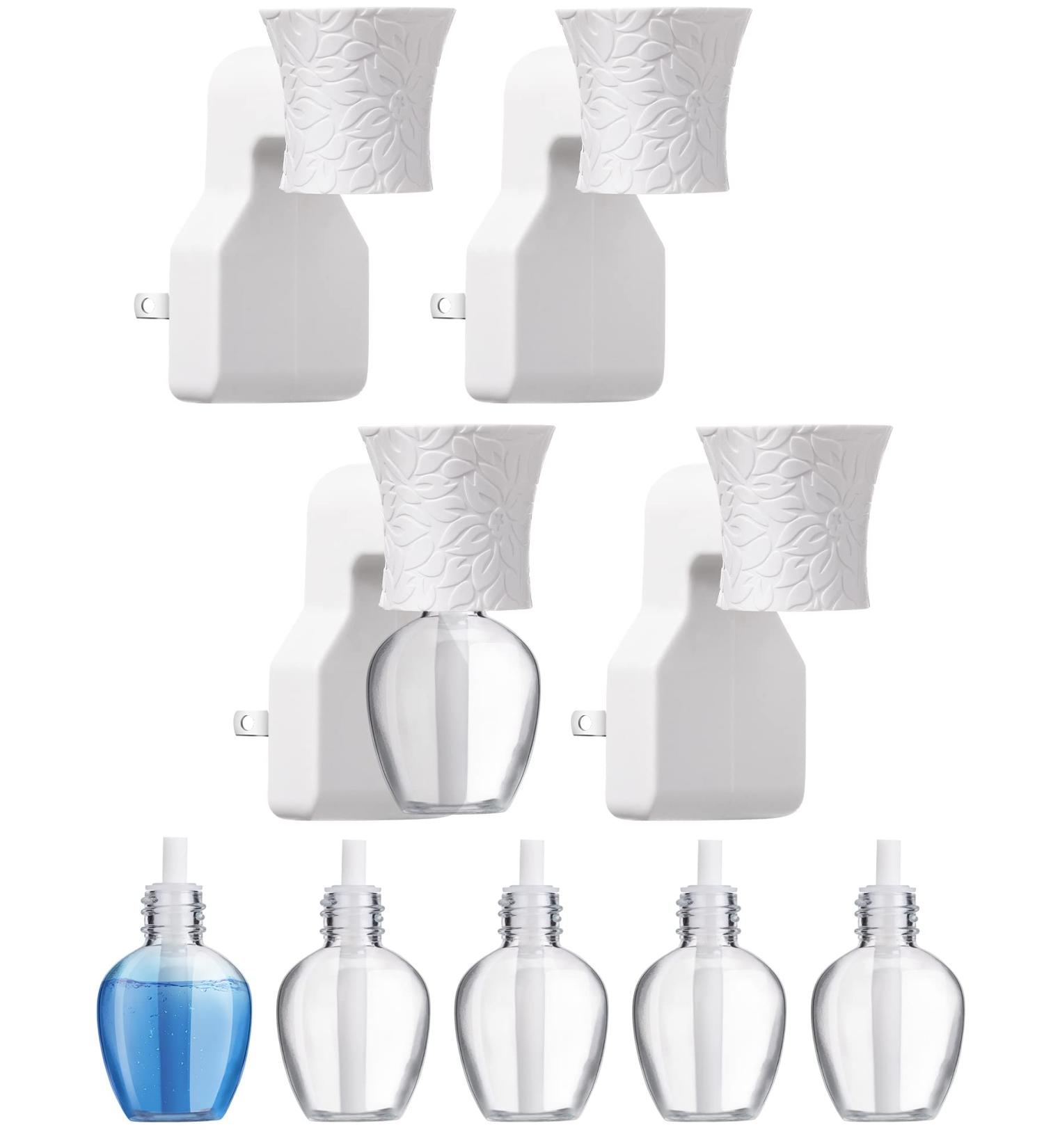 Buy Sratte 4-Piece Plug-In Diffuser & 6 Empty Bottles - Ultimate Fragrance Oil Solution for Home & Bathroom Freshness - Buy Online on GoSupps.com