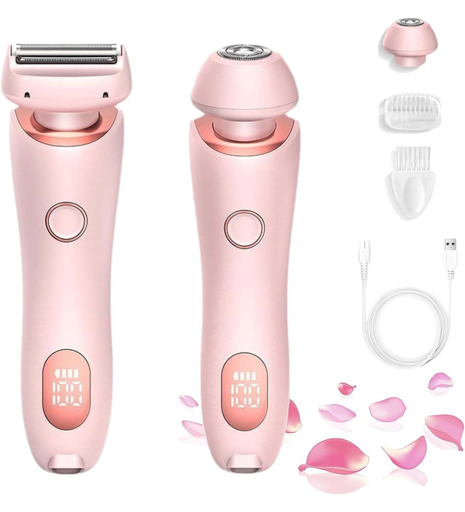 Modira Shaver Modira Mermaid Shaver Waterproof Electric Razor for Women 2 in 1 Electric Shaver Razors for Wome (Pink) - Buy Online on GoSupps.com