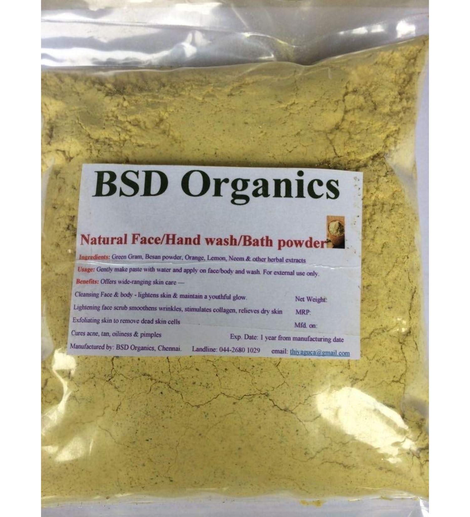 Natural Herbal face wash/bath scrub powder - 50 Gms / 1.7 ounce