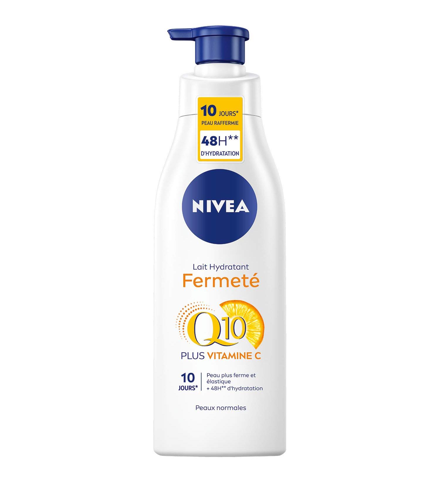 Nivea Q10 + Vitamin C Moisturizing Body Milk for Normal Skin - 250 ml | Tighter Skin Hydration & Nourishment - Buy Online on GoSupps.com