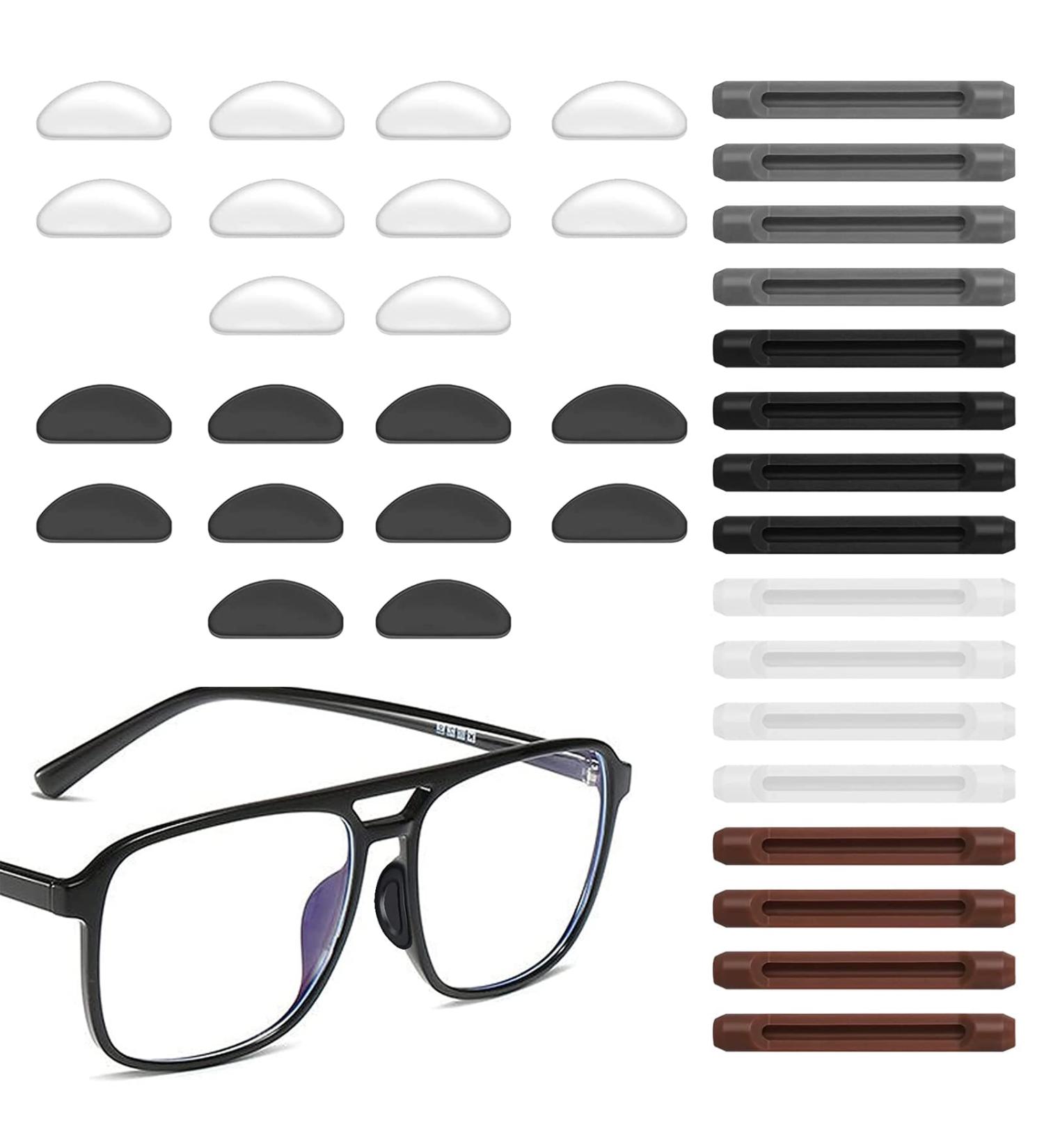 Buy Non-Slip Silicone Nasal Pads for Glasses - 20 pcs Self-Adhesive Nose Pads & 16 pcs Anti-Slip Ear Pads - International Shipping Available! - Buy Online on GoSupps.com