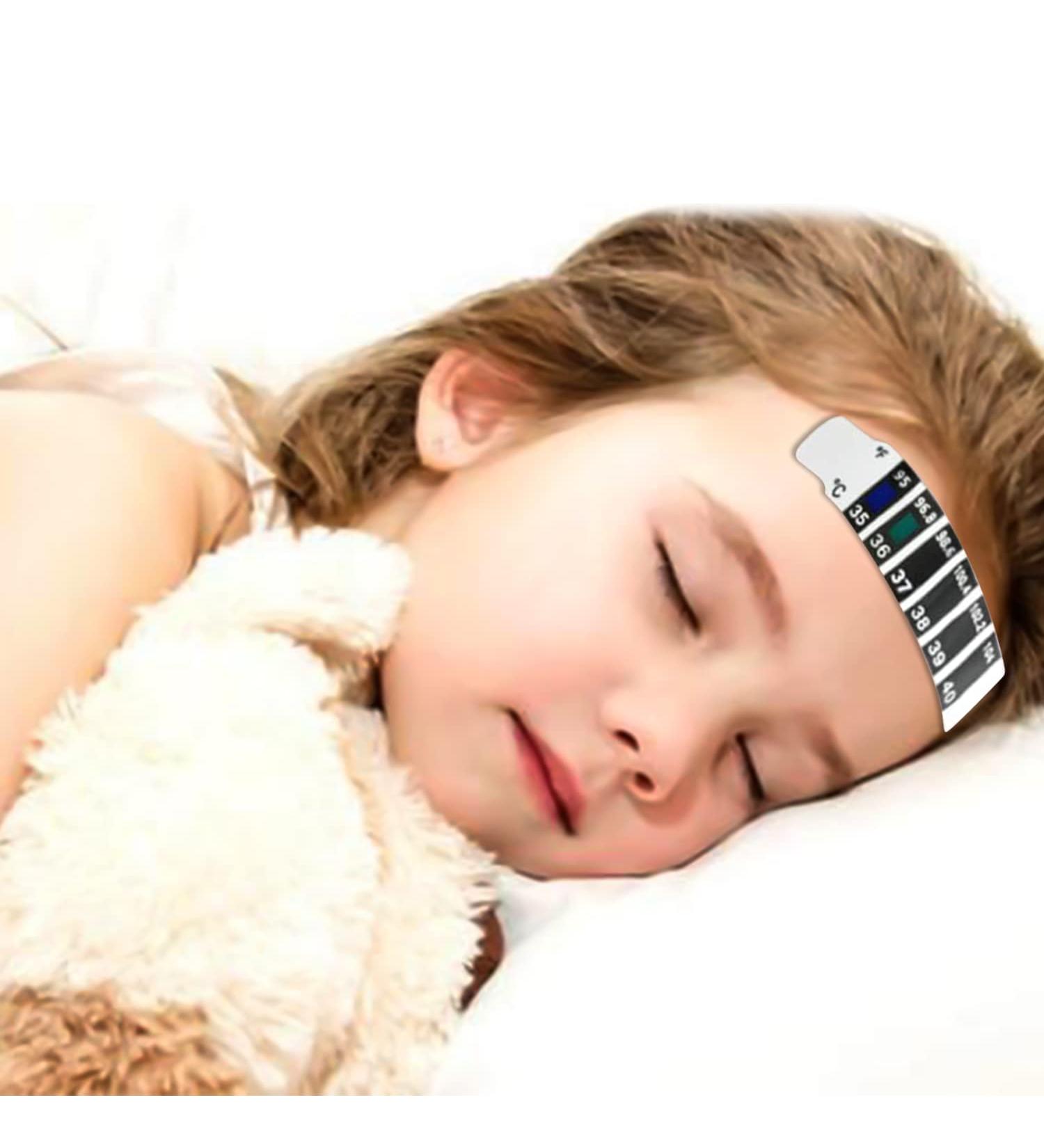 Thermometer Stripes for Fever - 10 Pack Forehead Temperature Test Strips for Kids & Adults - Quick & Accurate Readings - Buy Online on GoSupps.com