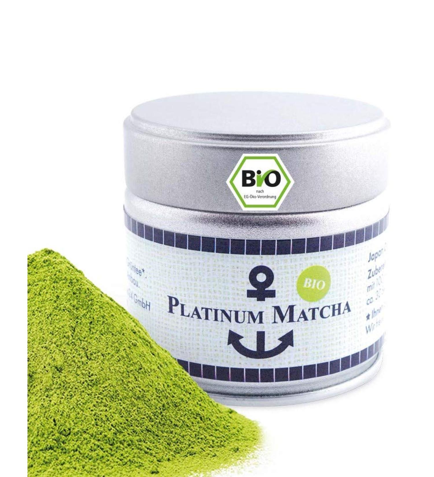Buy Platinum Bio Matcha from Japan - Ceremonial Grade Pesticide-Free 90g Tea Powder for Matcha Latte & Smoothies - Premium Green Tea 3-Pack - Buy Online on GoSupps.com